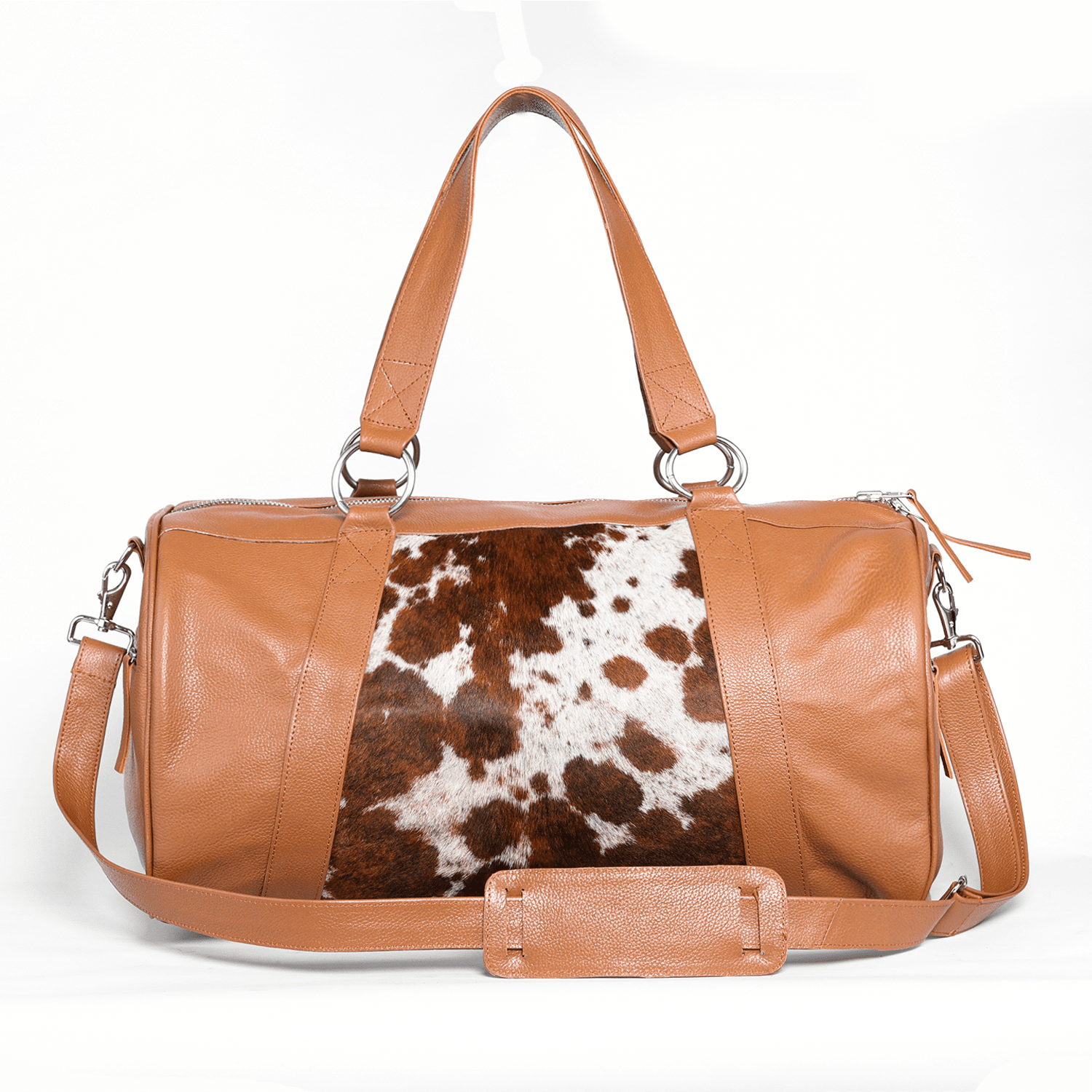 Cowhide & Leather Traveller Bag