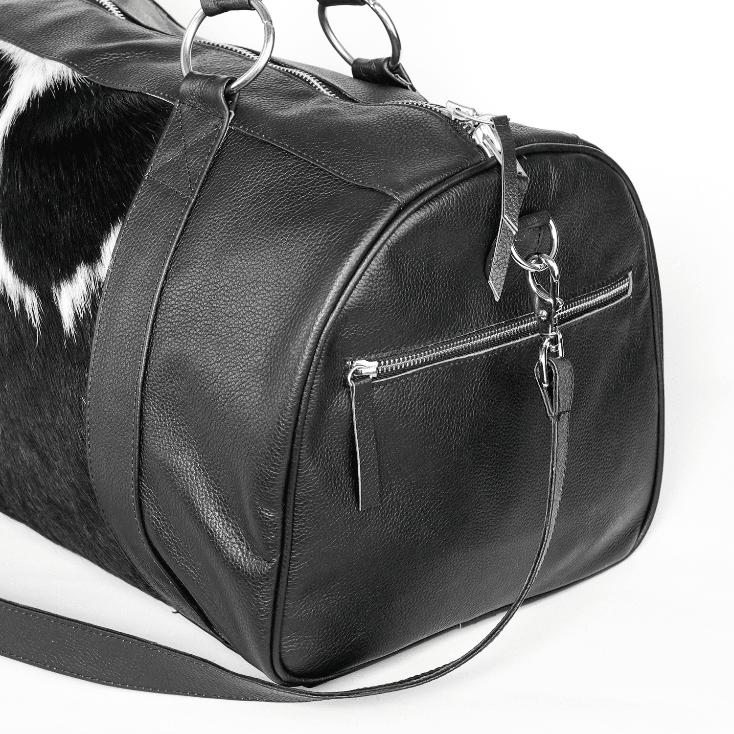 Cowhide & Leather Traveller Bag
