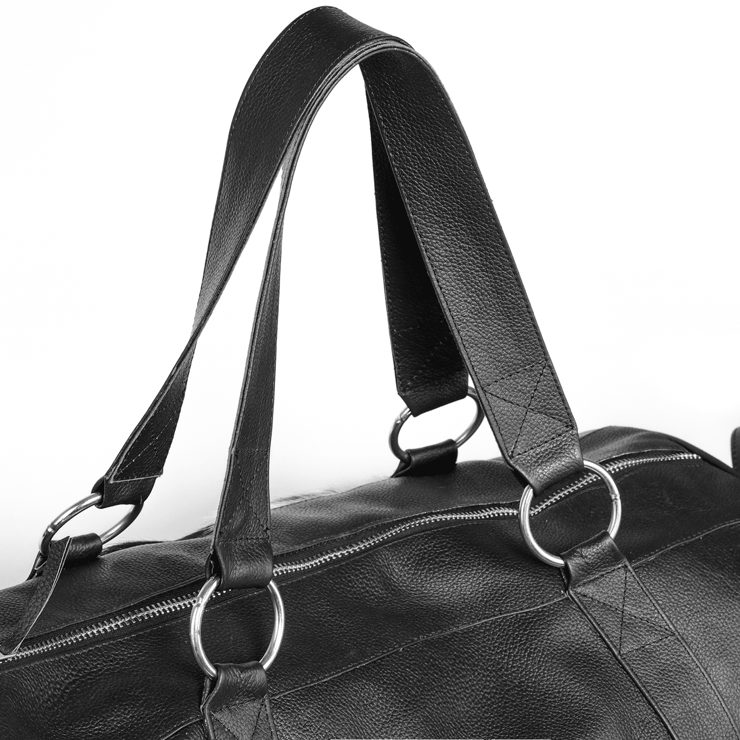 Cowhide & Leather Traveller Bag