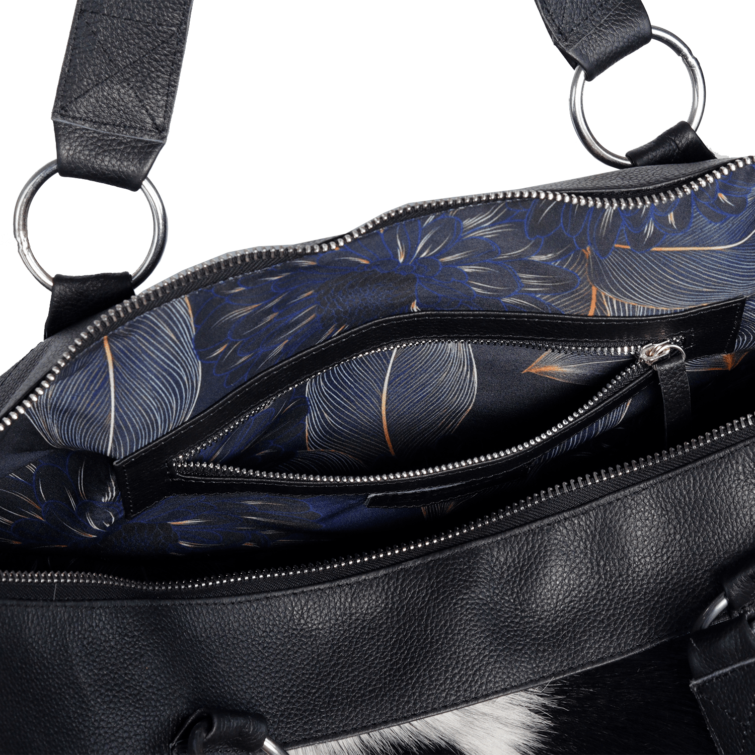 Cowhide & Leather Traveller Bag