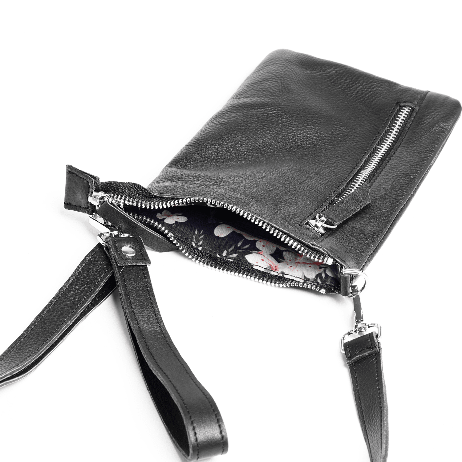 The Boomerang Cowhide Crossbody Phone Bag