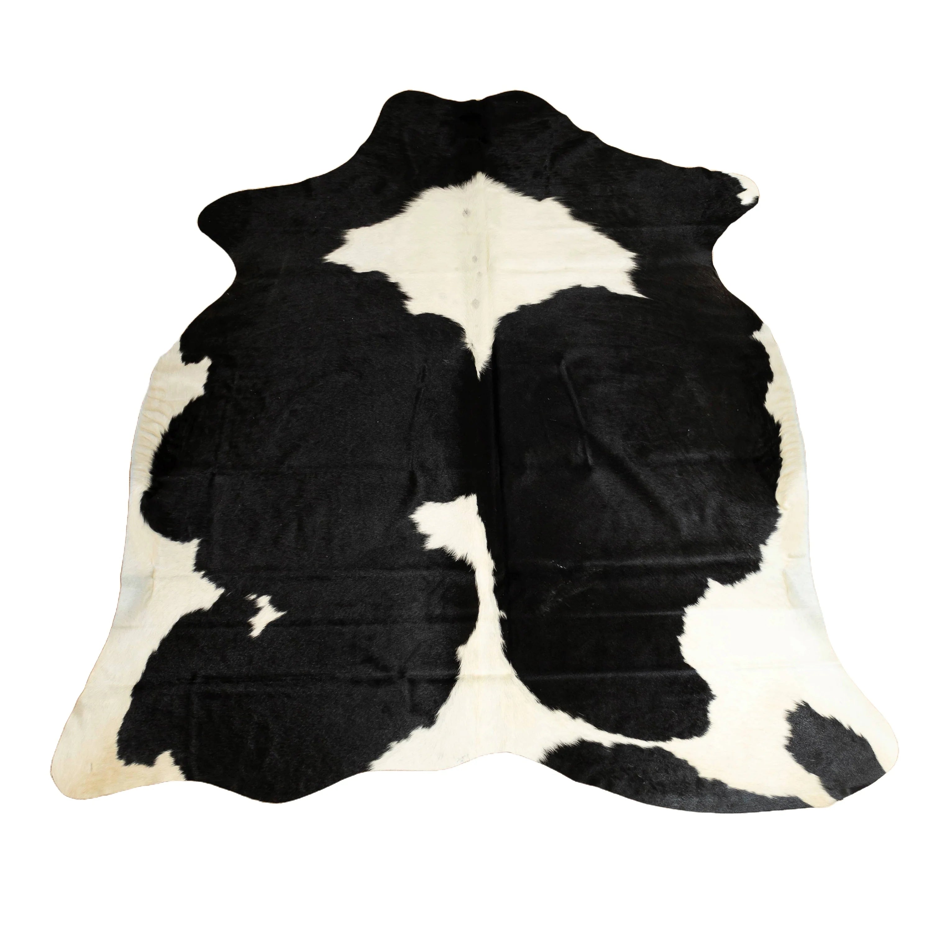 Premium Black and White Cowhide Rug