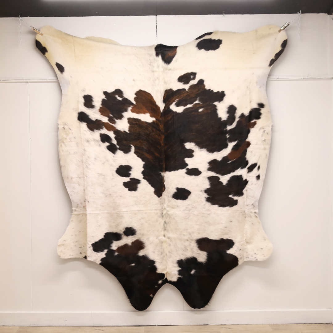 Brown and White Premium Cowhide Rug