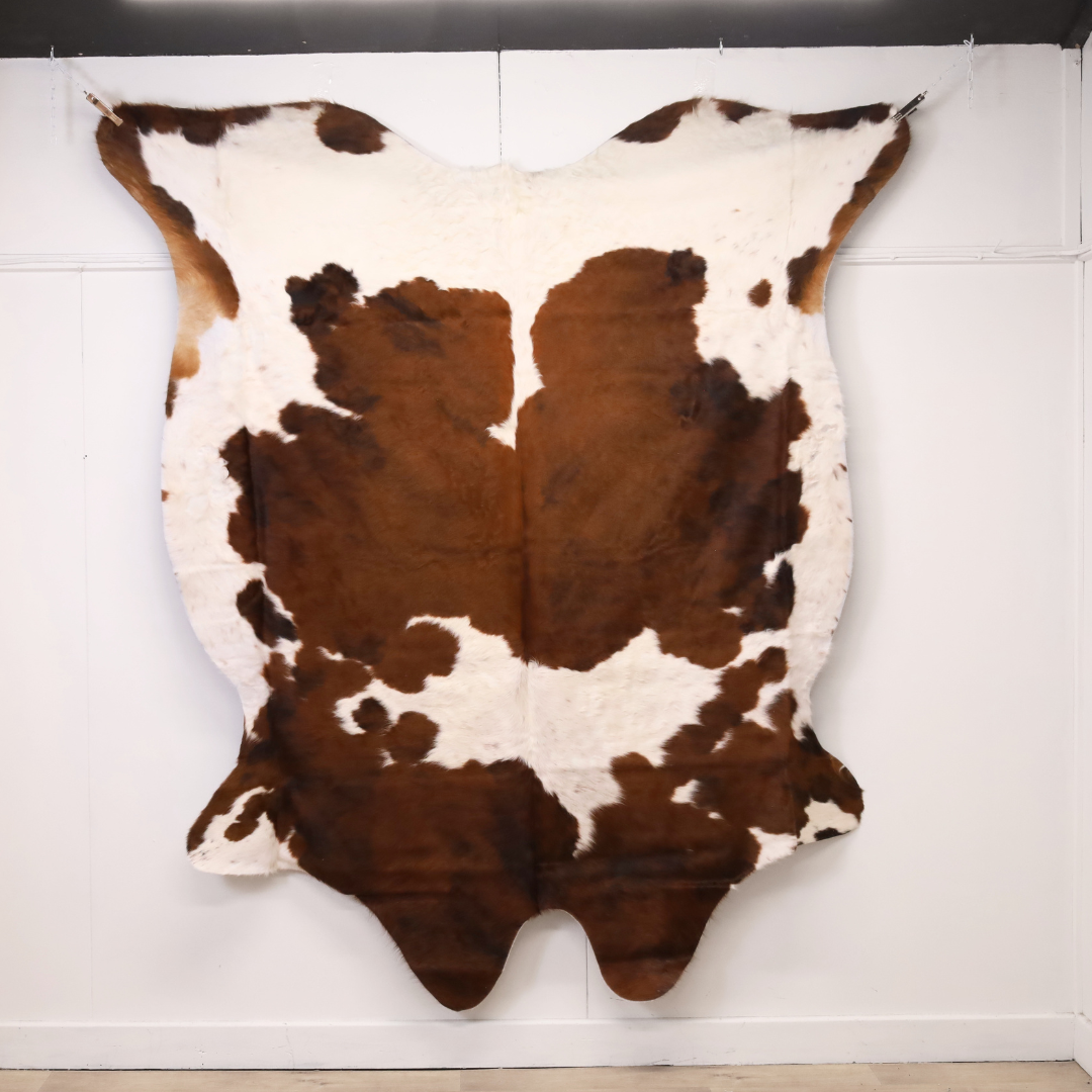 Brown and White Premium Cowhide Rug