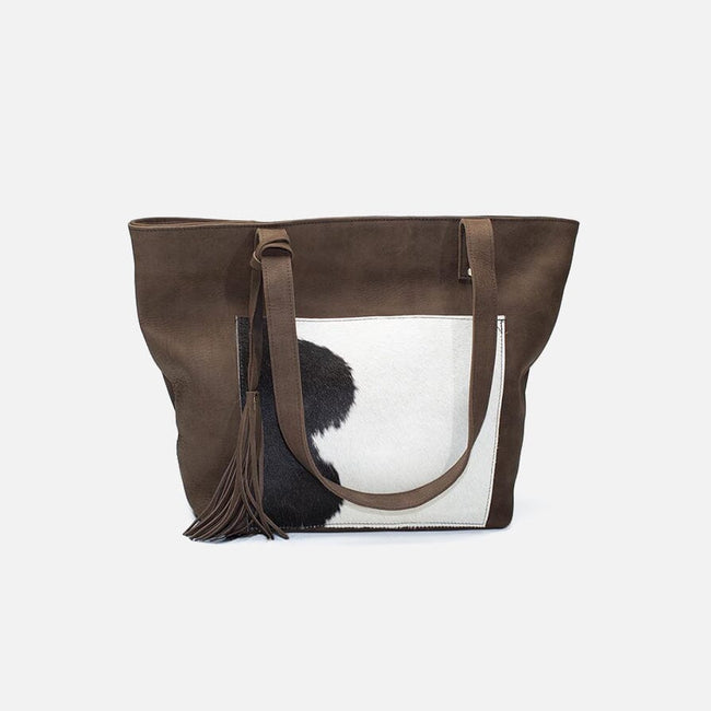 Latte Leather Tote