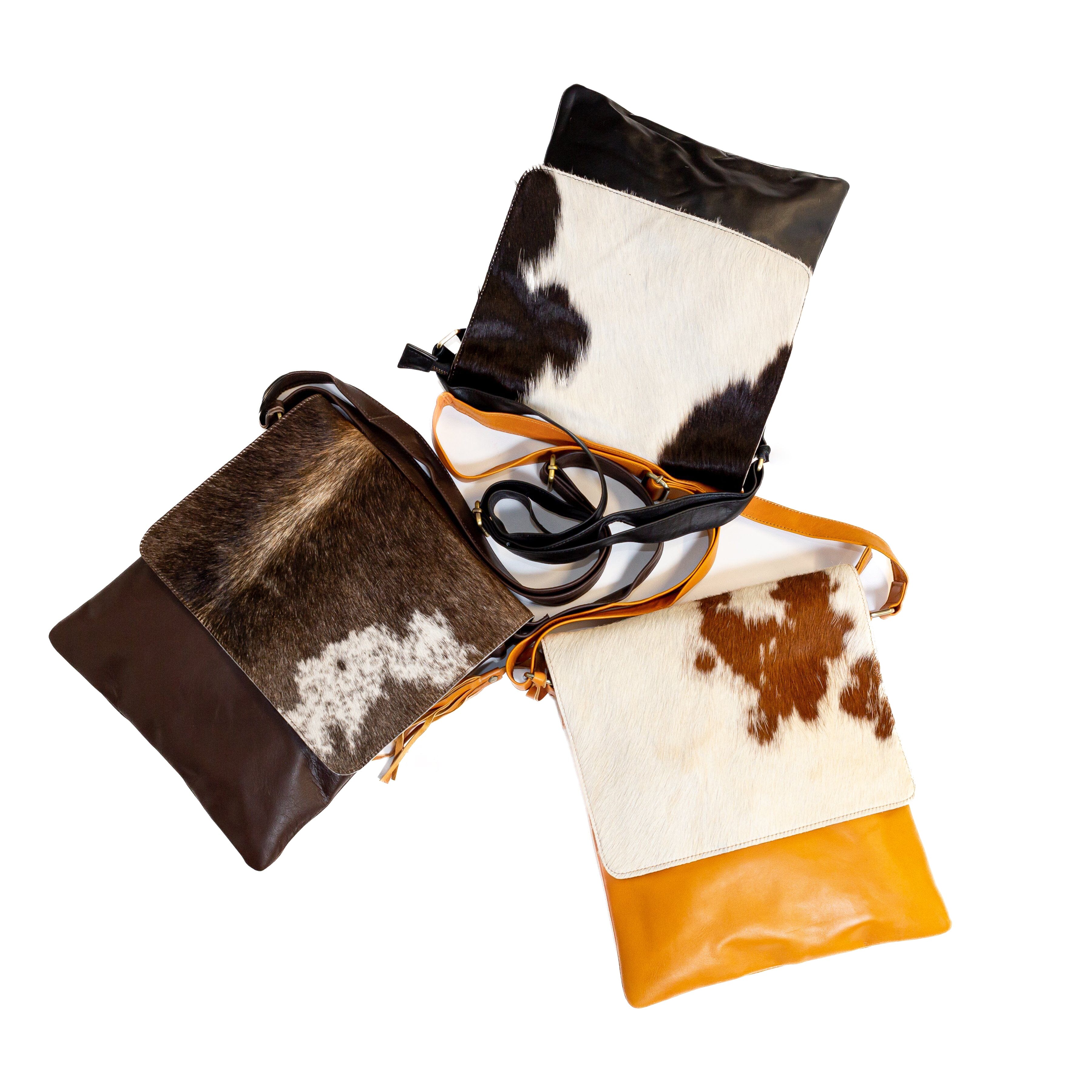 Large Cowhide Messenger