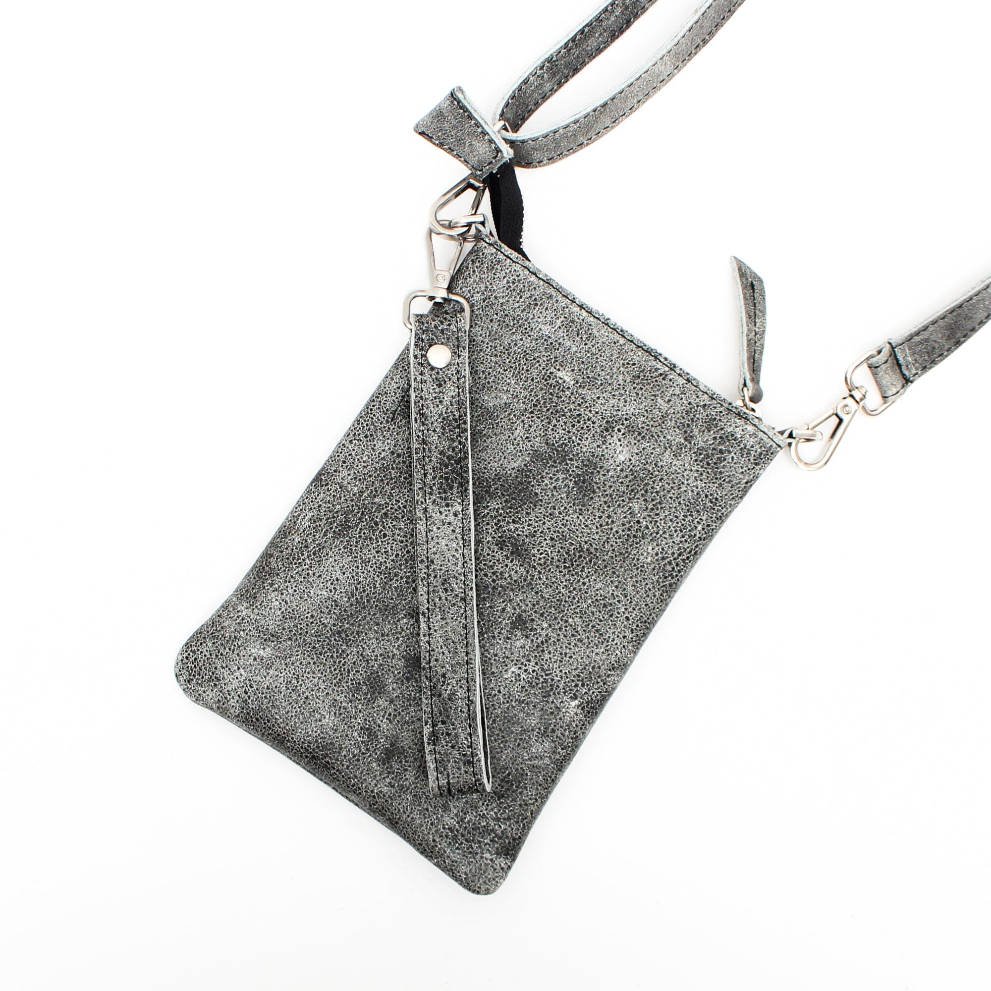 The Boomerang Cowhide Crossbody Phone Bag