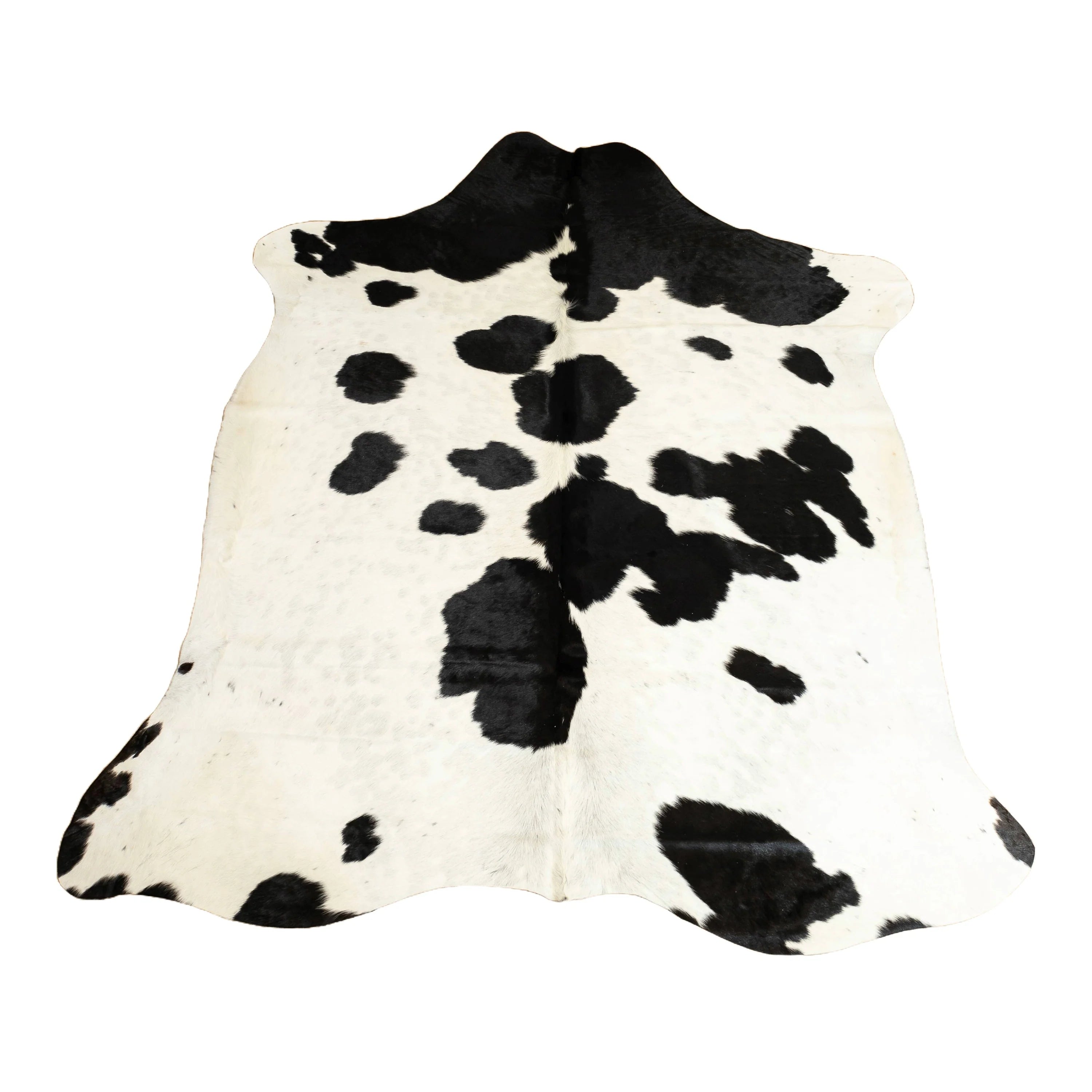 Premium Black and White Cowhide Rug