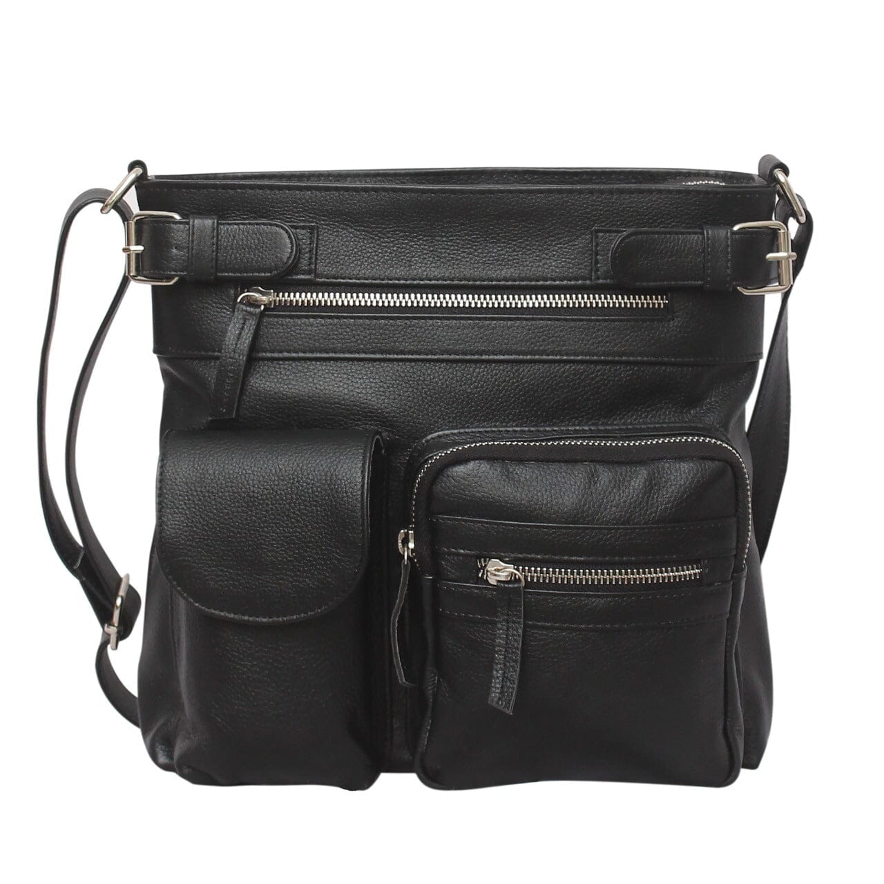 Polly Pockets Leather Bag, Pocketed Perfection