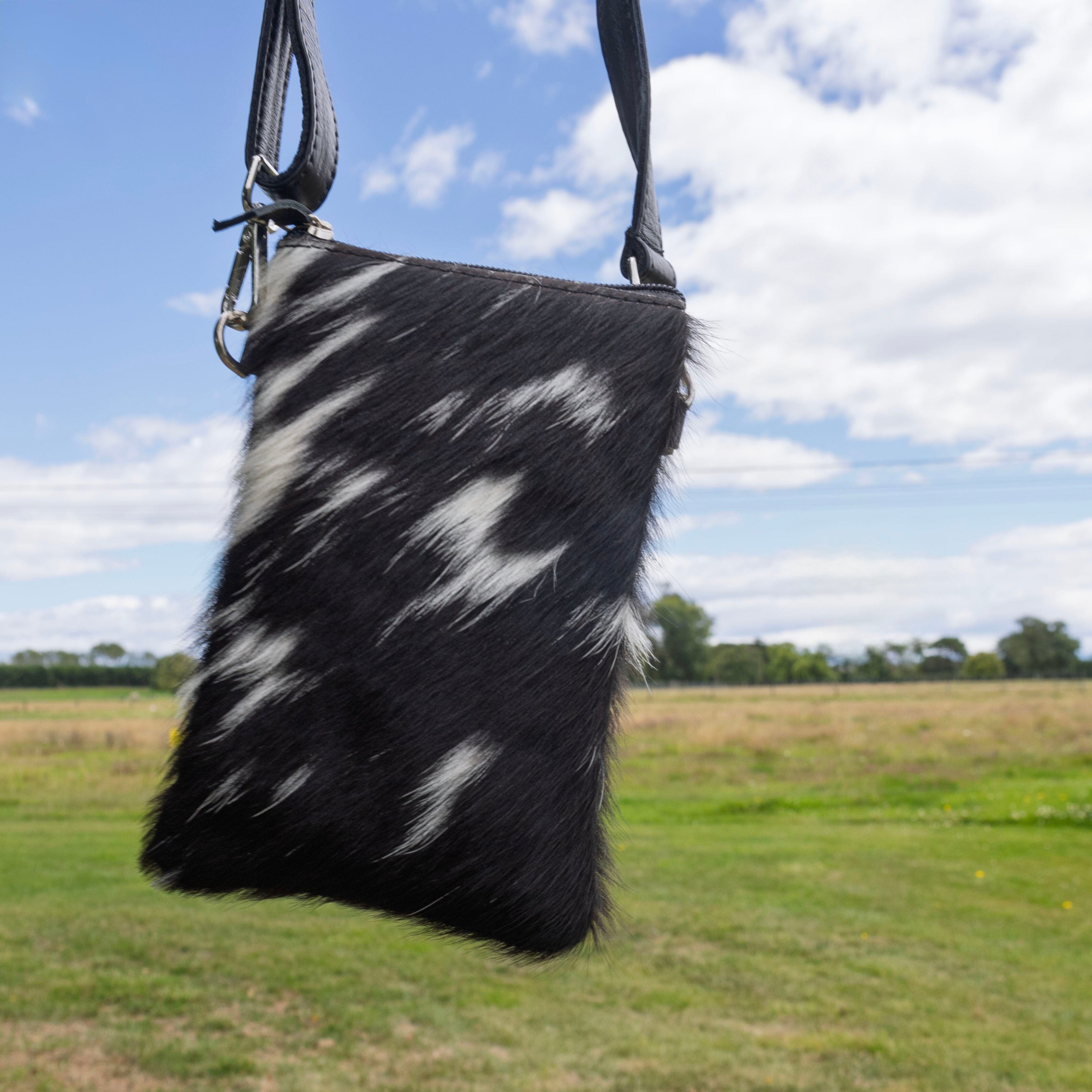 Fur Get Me Not Cowhide Phone Pouch