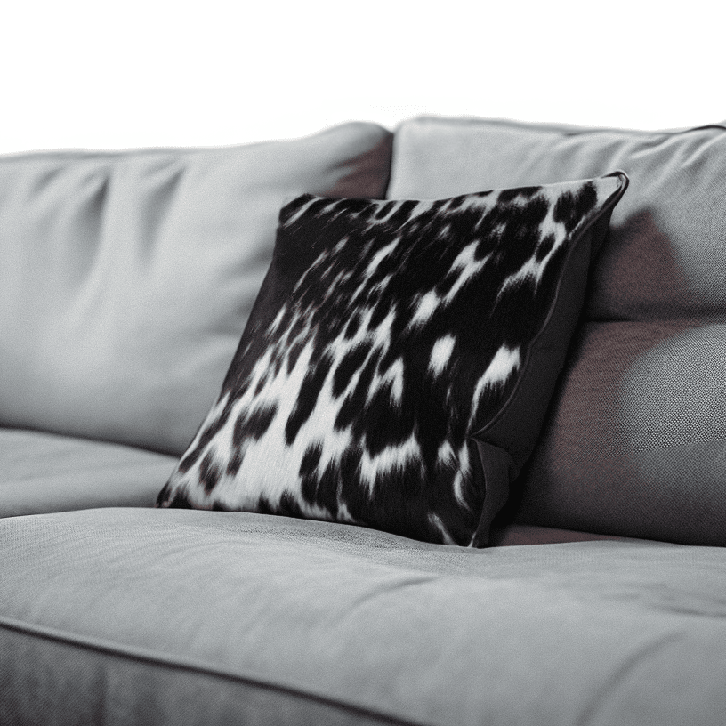 Cowhide Leather Cushion Cover