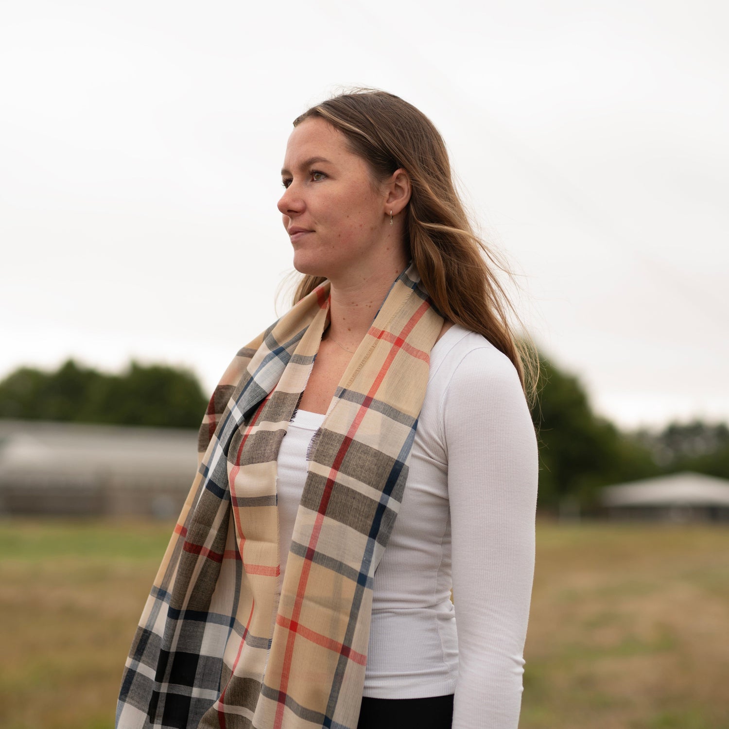 Alba Thomson Camel Modern Extra Fine Merino Stole | Wool Scarf PRE ORDER