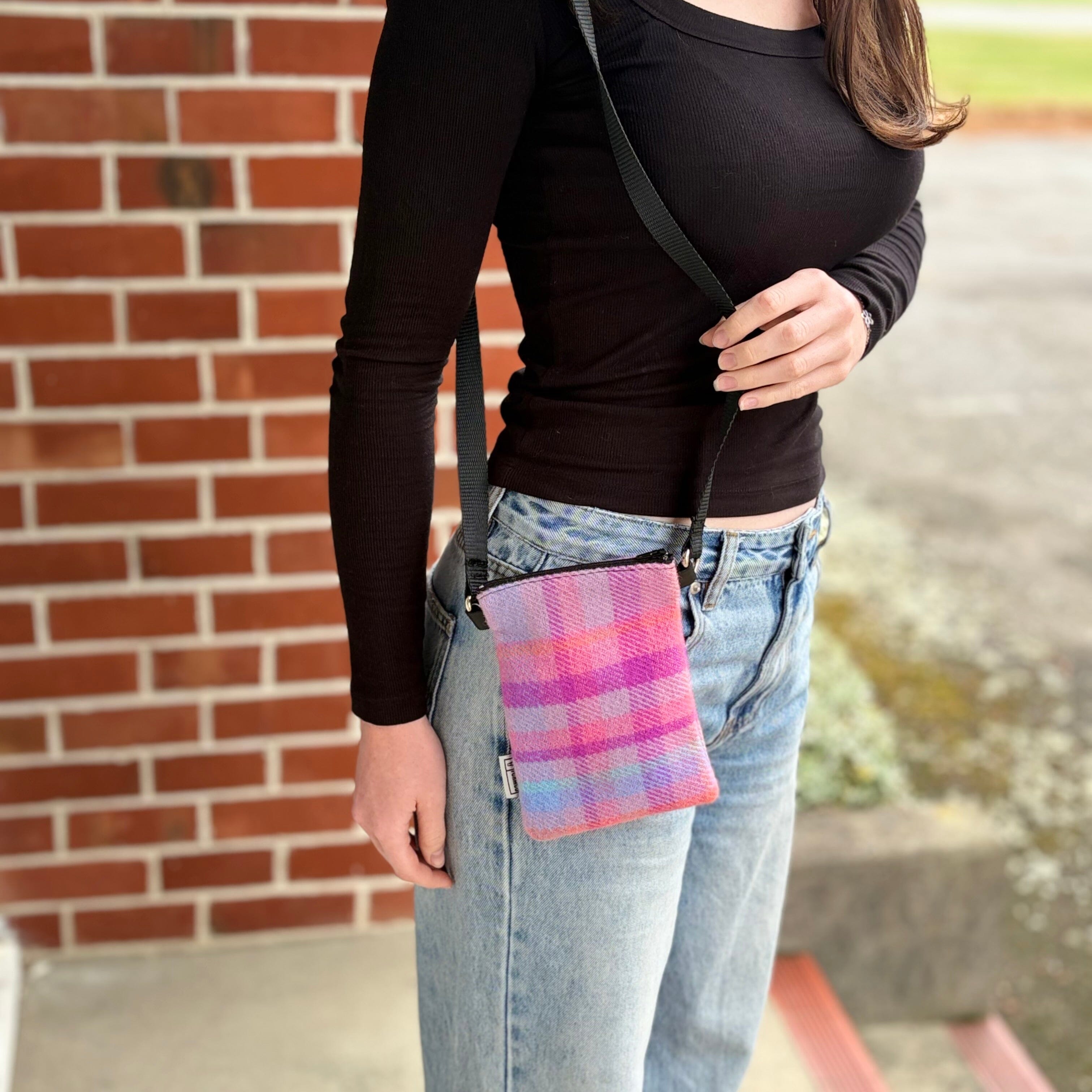 Tartan Fur Get Me Not Phone Bag