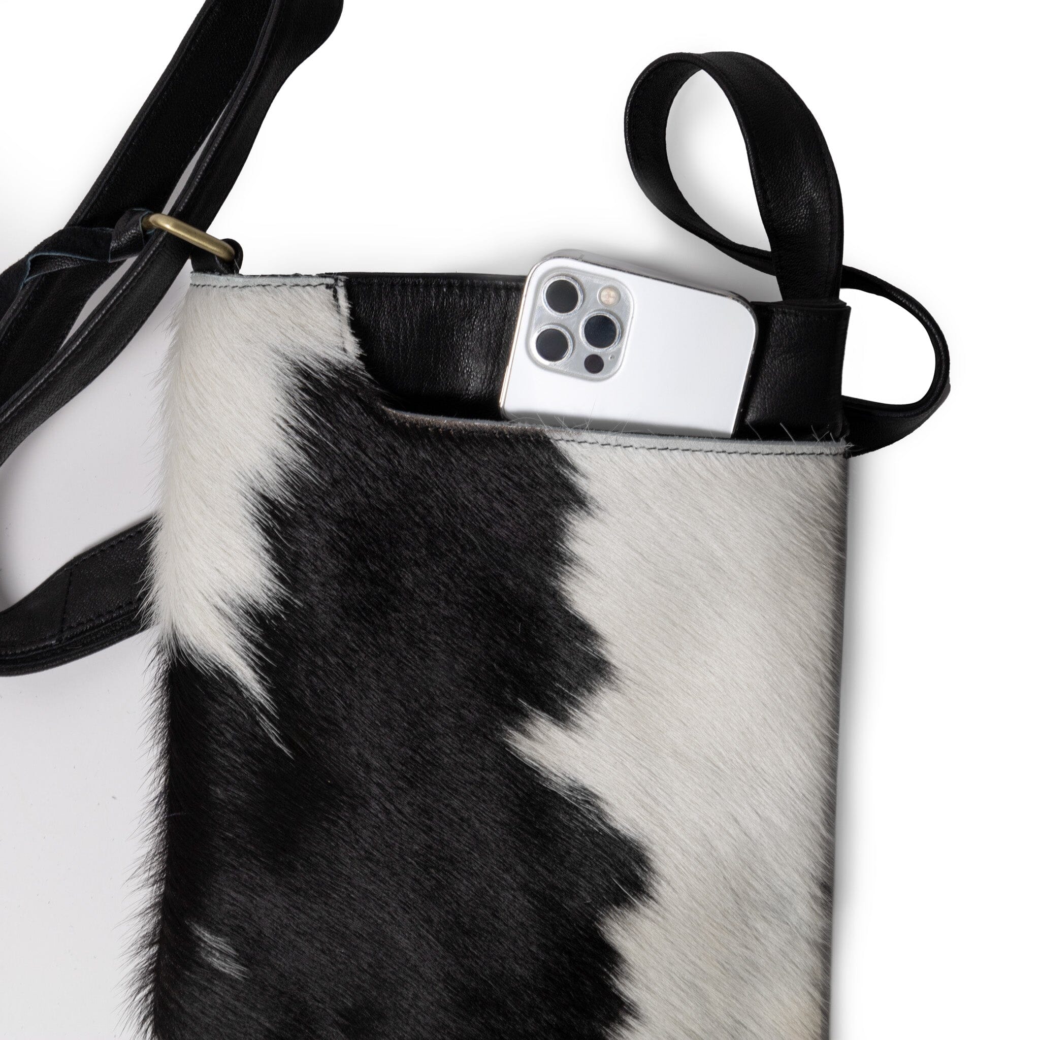 Mini Leather Cowhide Messenger Bag