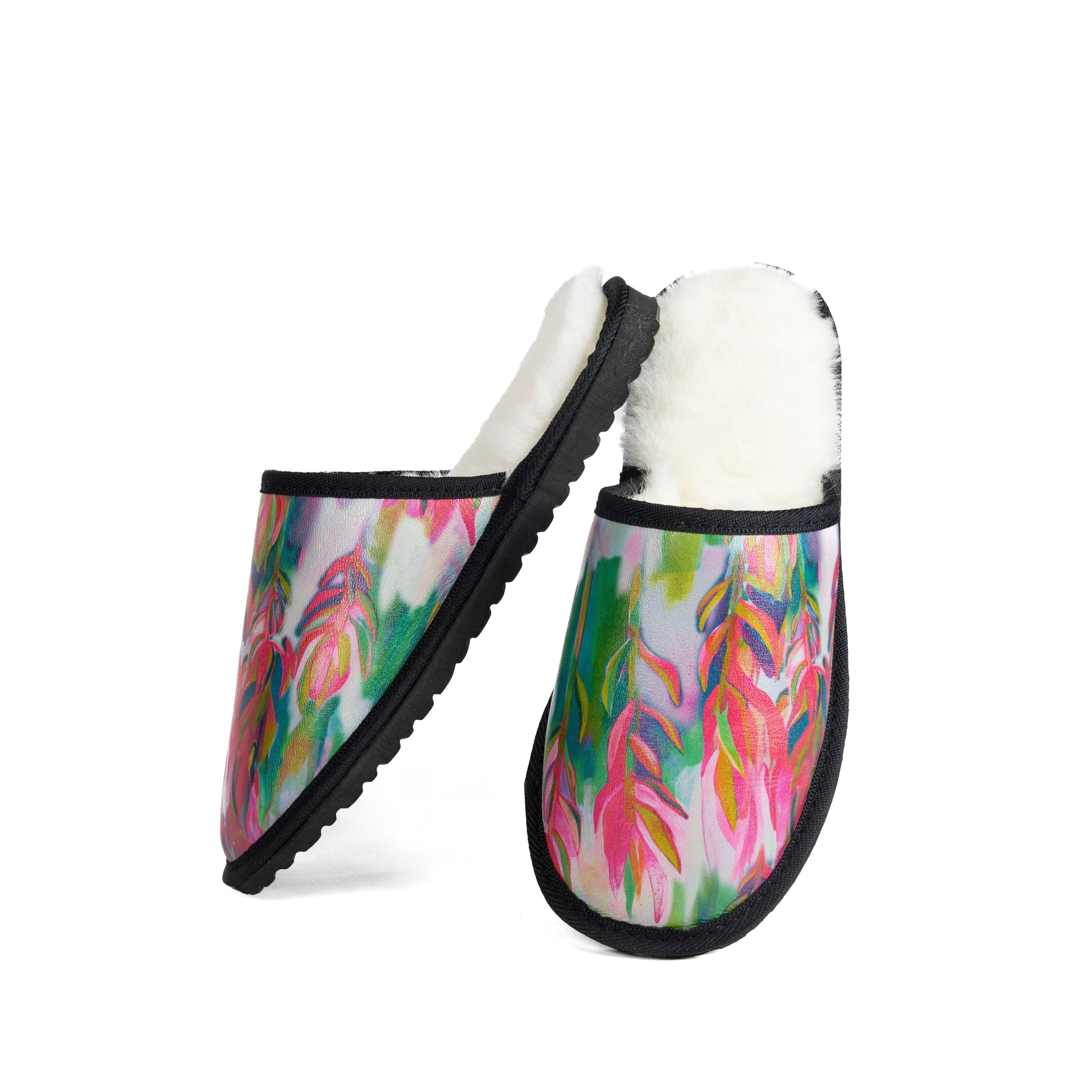 Bouquet Sheepskin Slippers