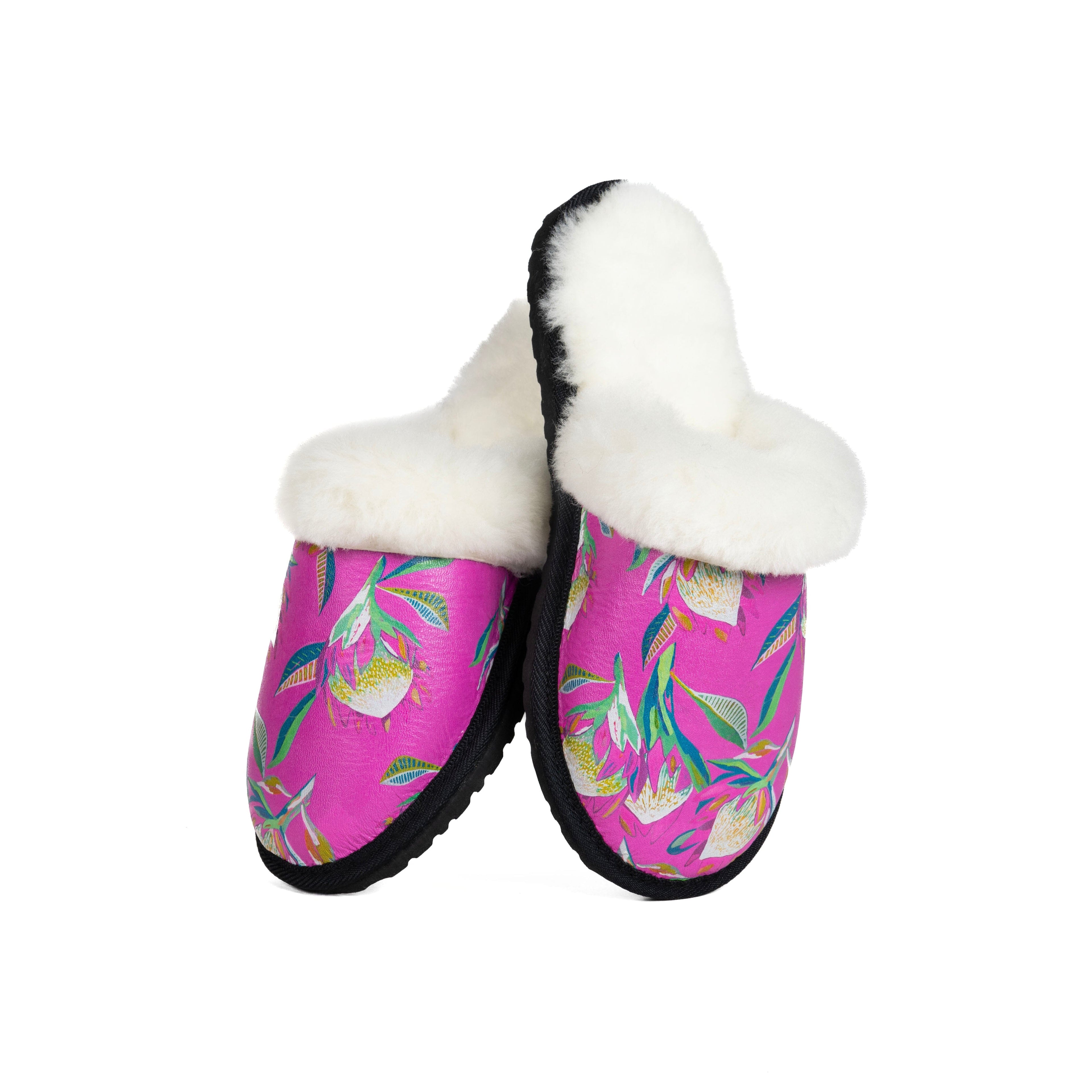 Bouquet Sheepskin Slippers