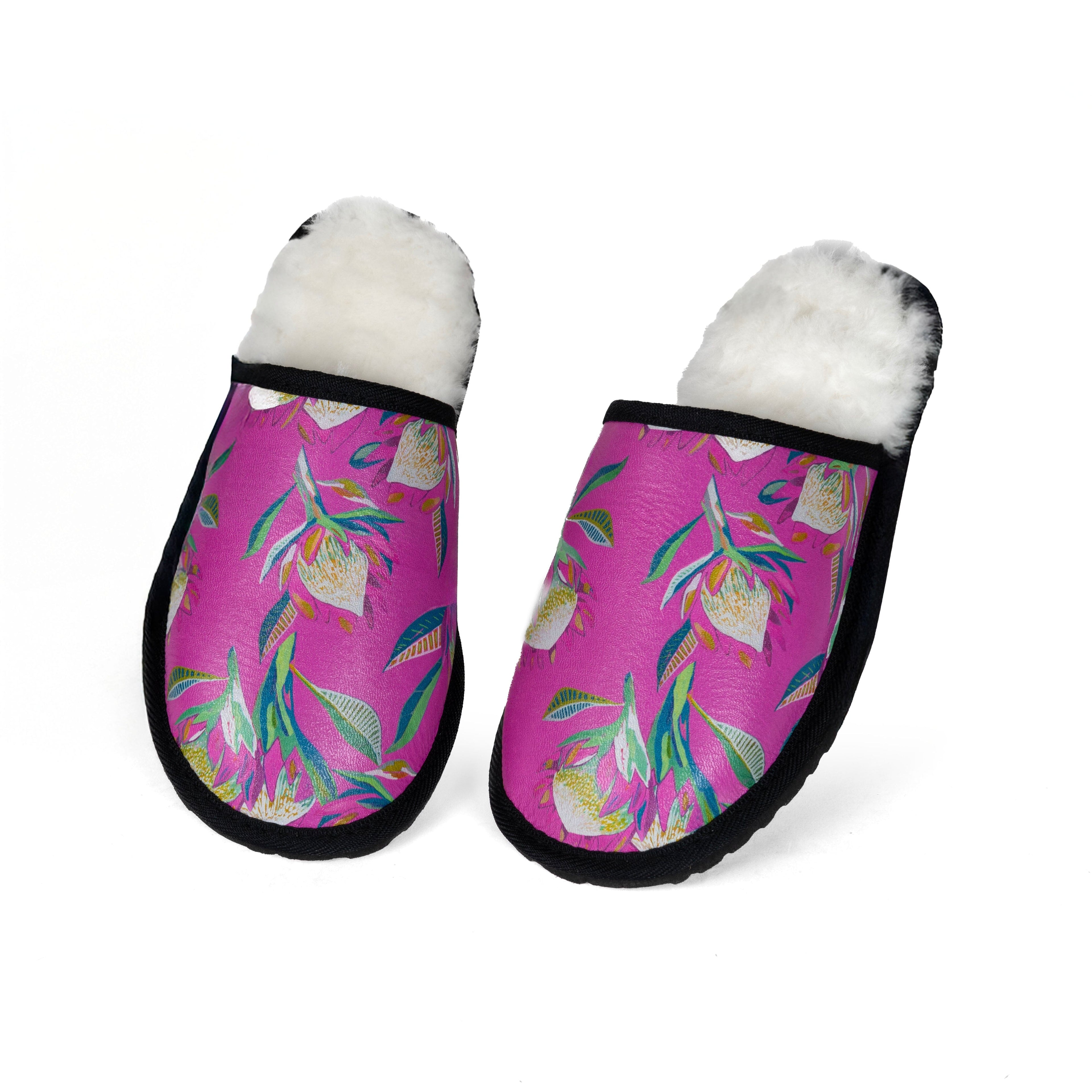 Bouquet Sheepskin Slippers