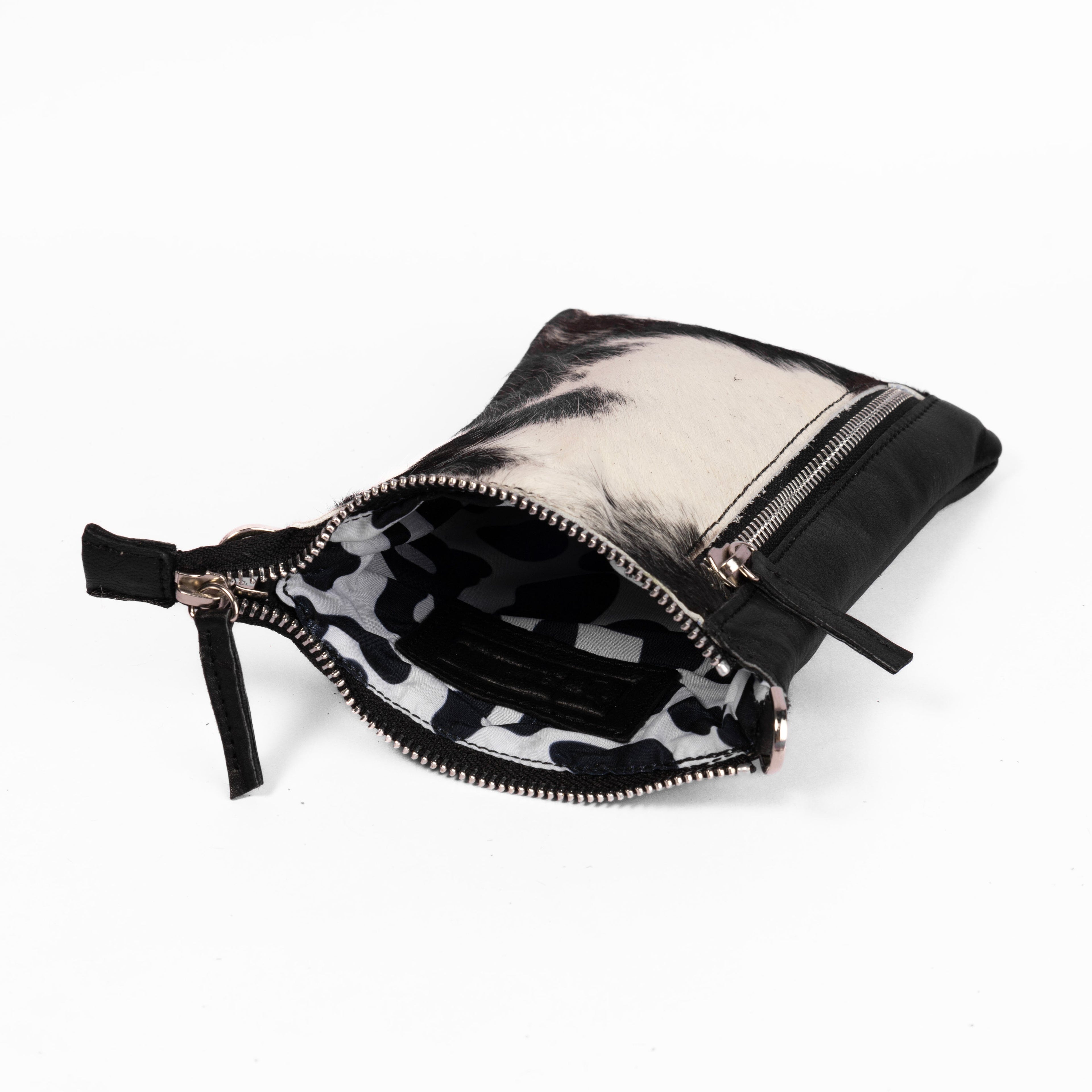 The Boomerang Cowhide Crossbody Phone Bag