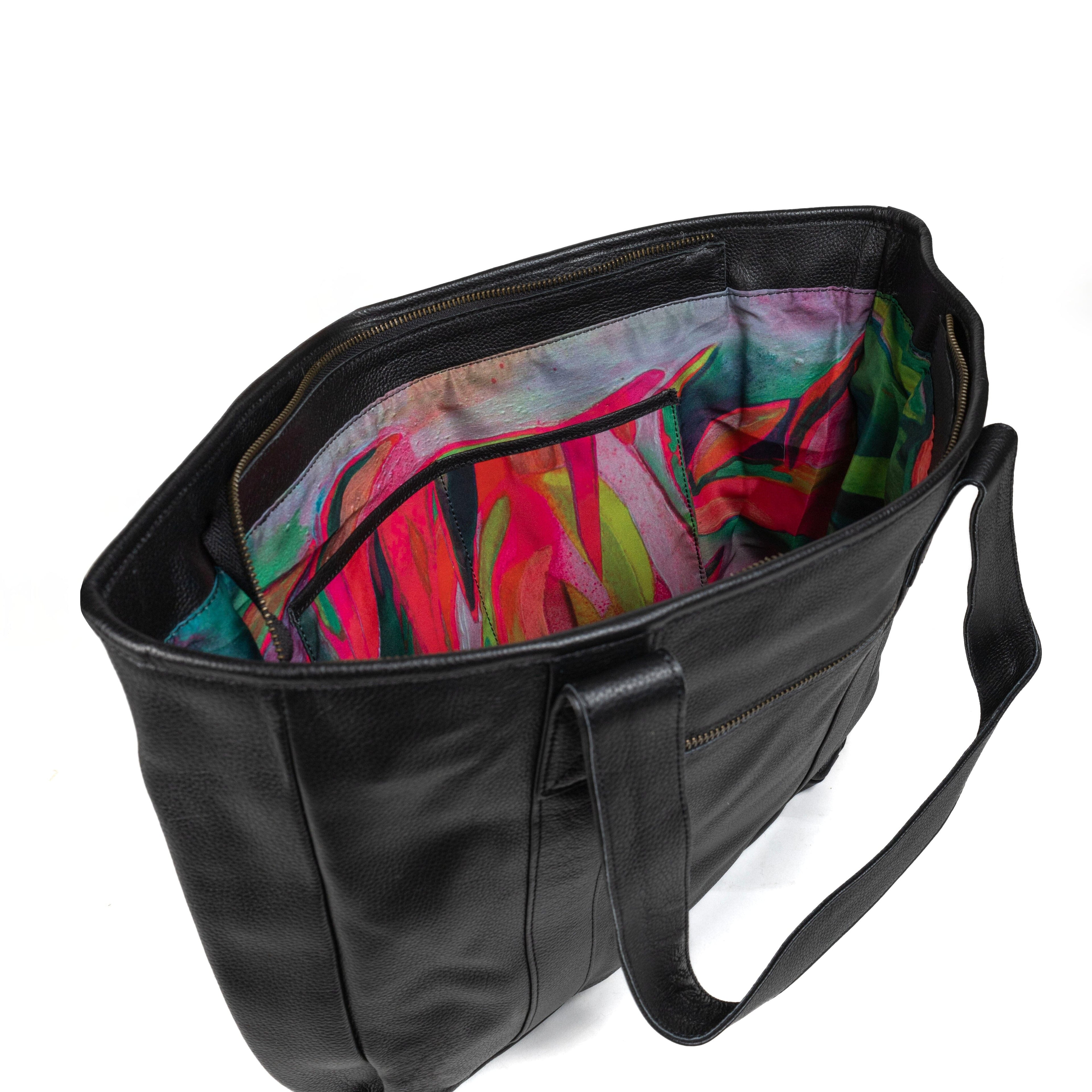 Cowhide Shopper Tote