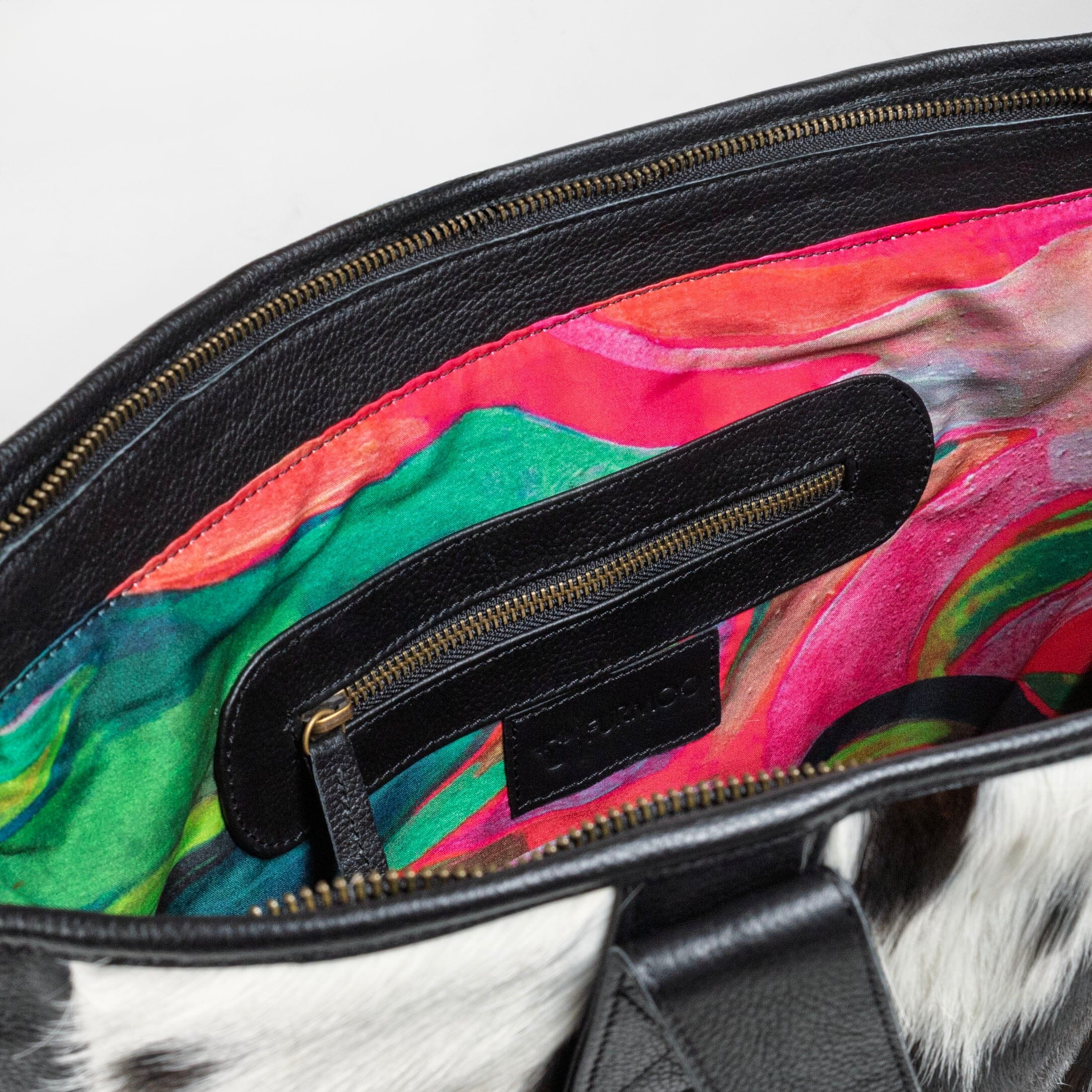 Cowhide Shopper Tote