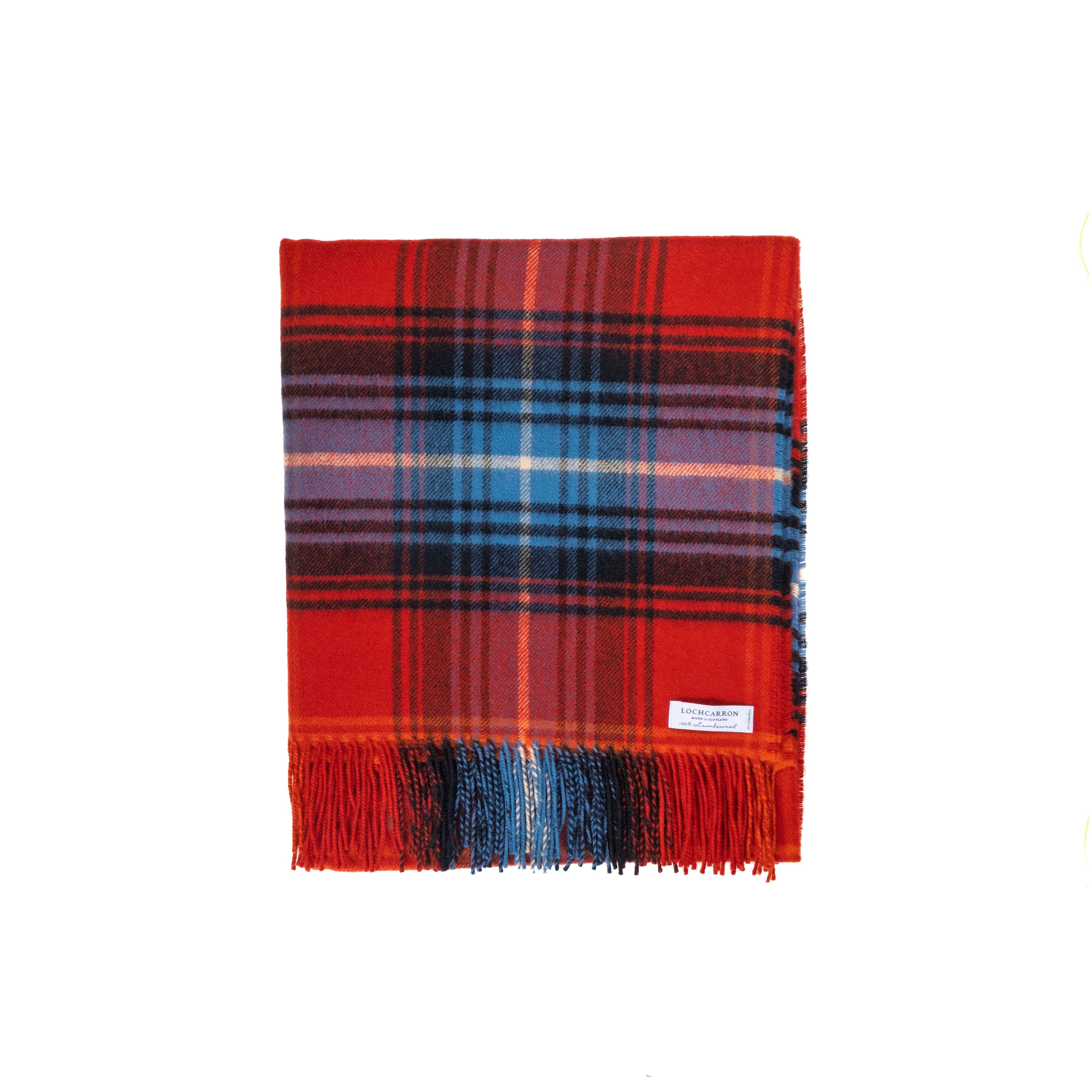 Lochcarron Ruby Tartan Lambswool Blanket