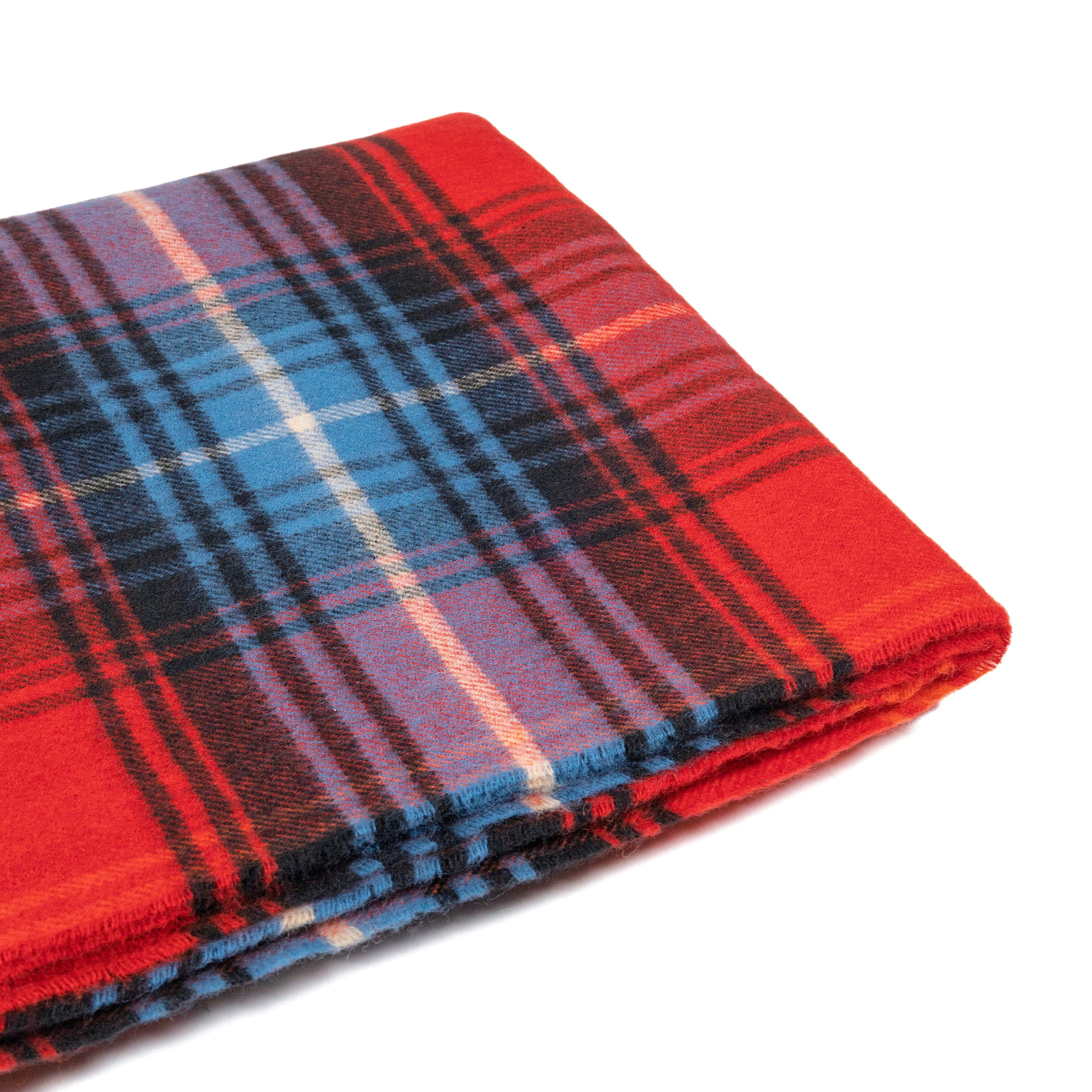 Lochcarron Ruby Tartan Lambswool Blanket