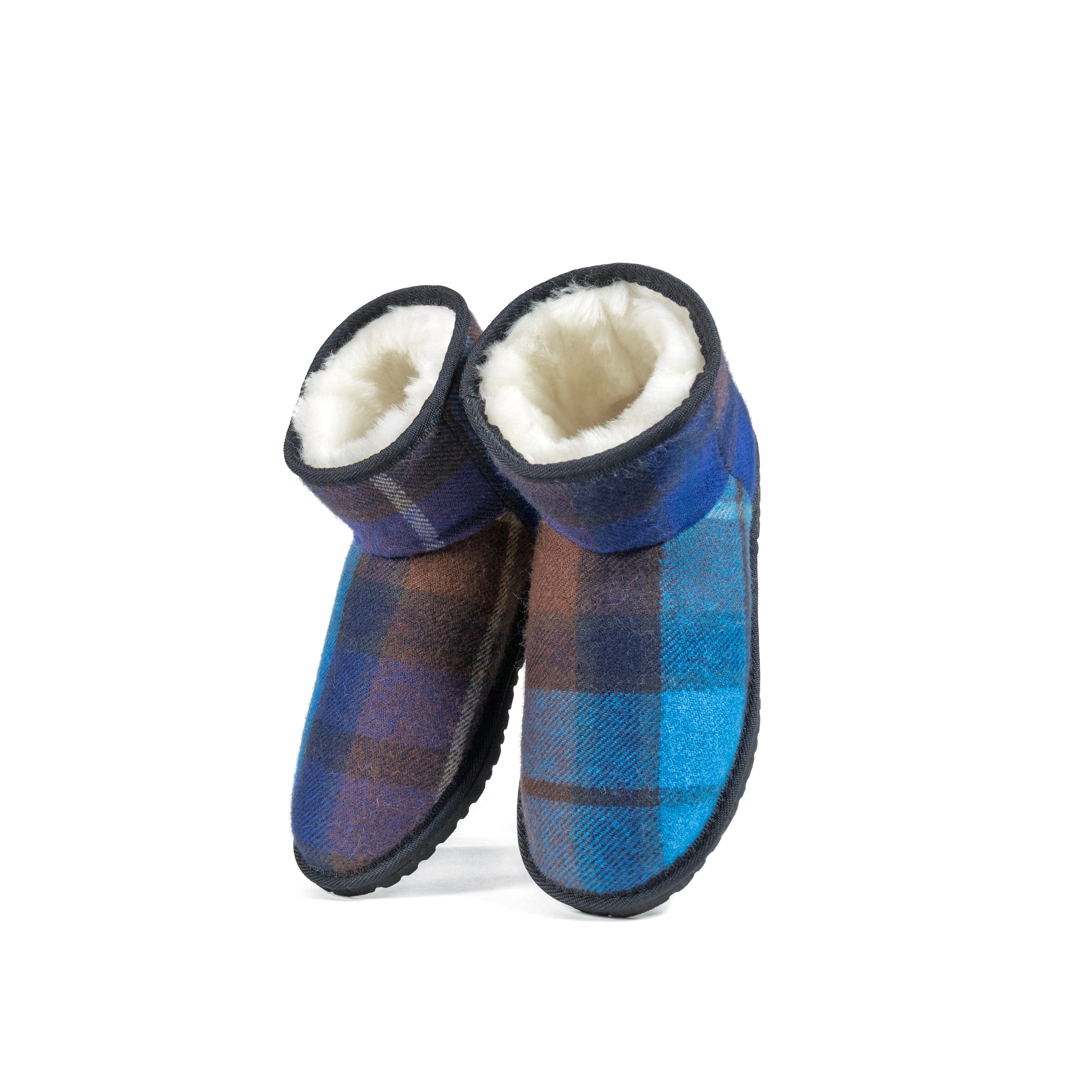 Buchanan Blue Tartan Short Boot