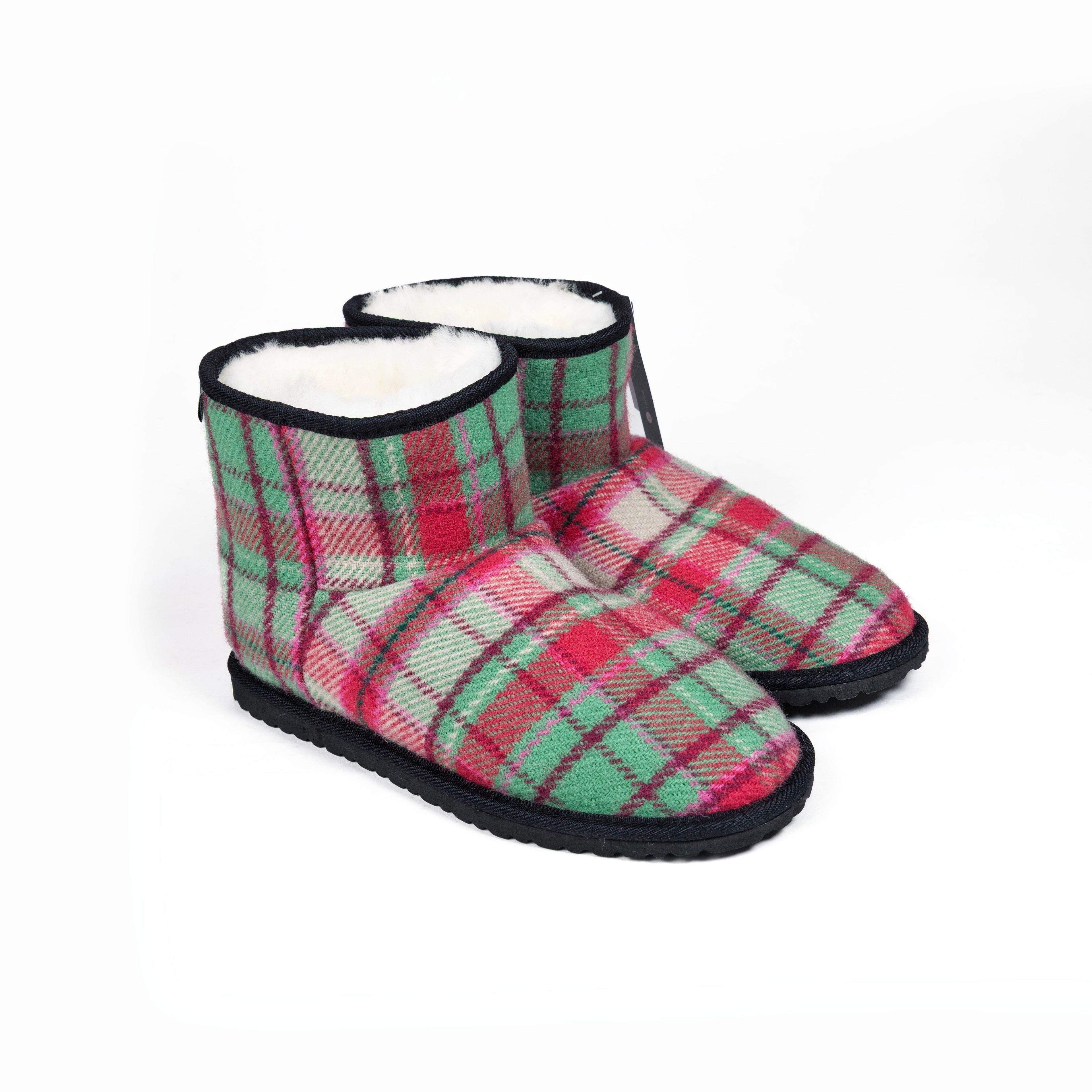 Toothpaste & Tea Towel Tartan Short Boot