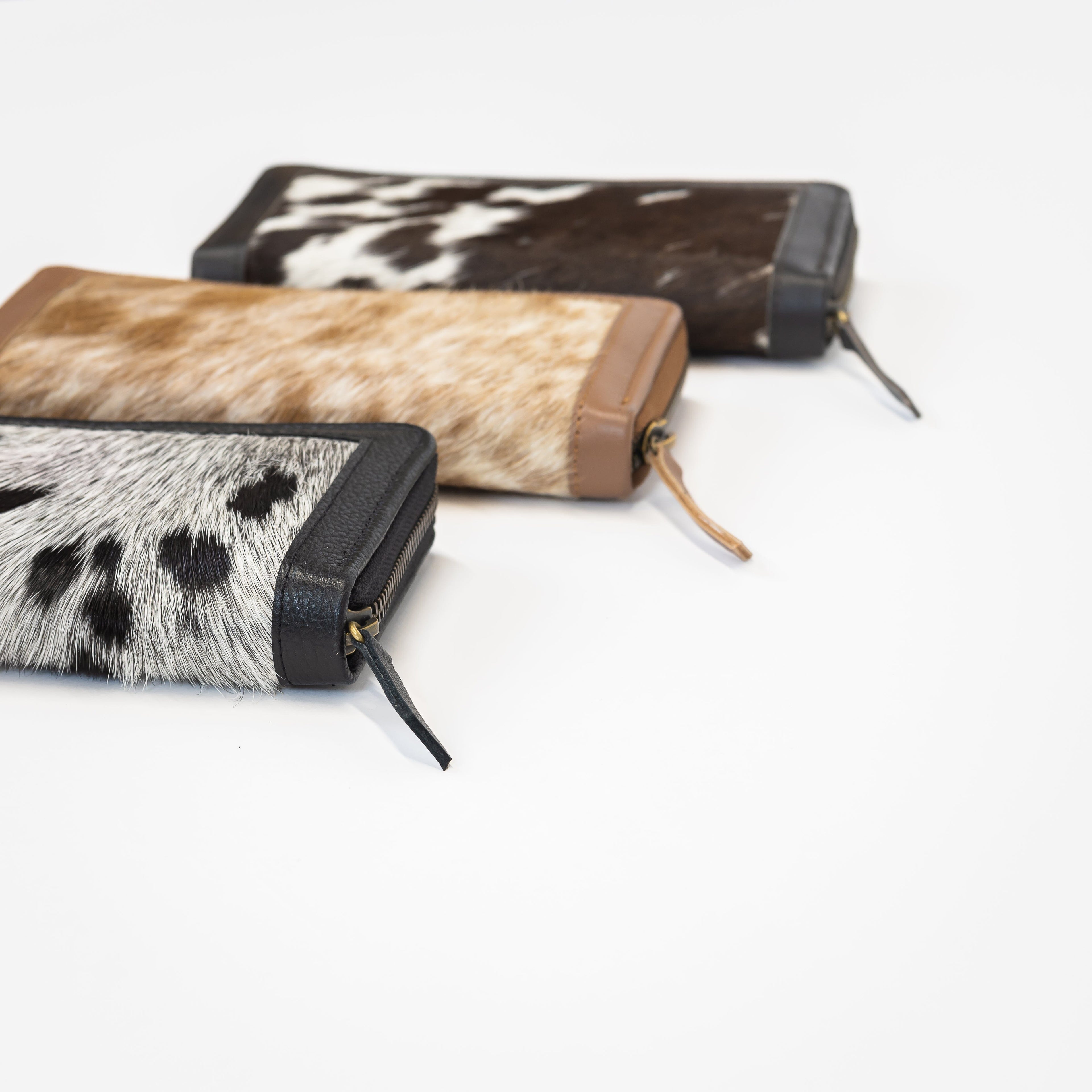 Leather Trim Cowhide Wallet