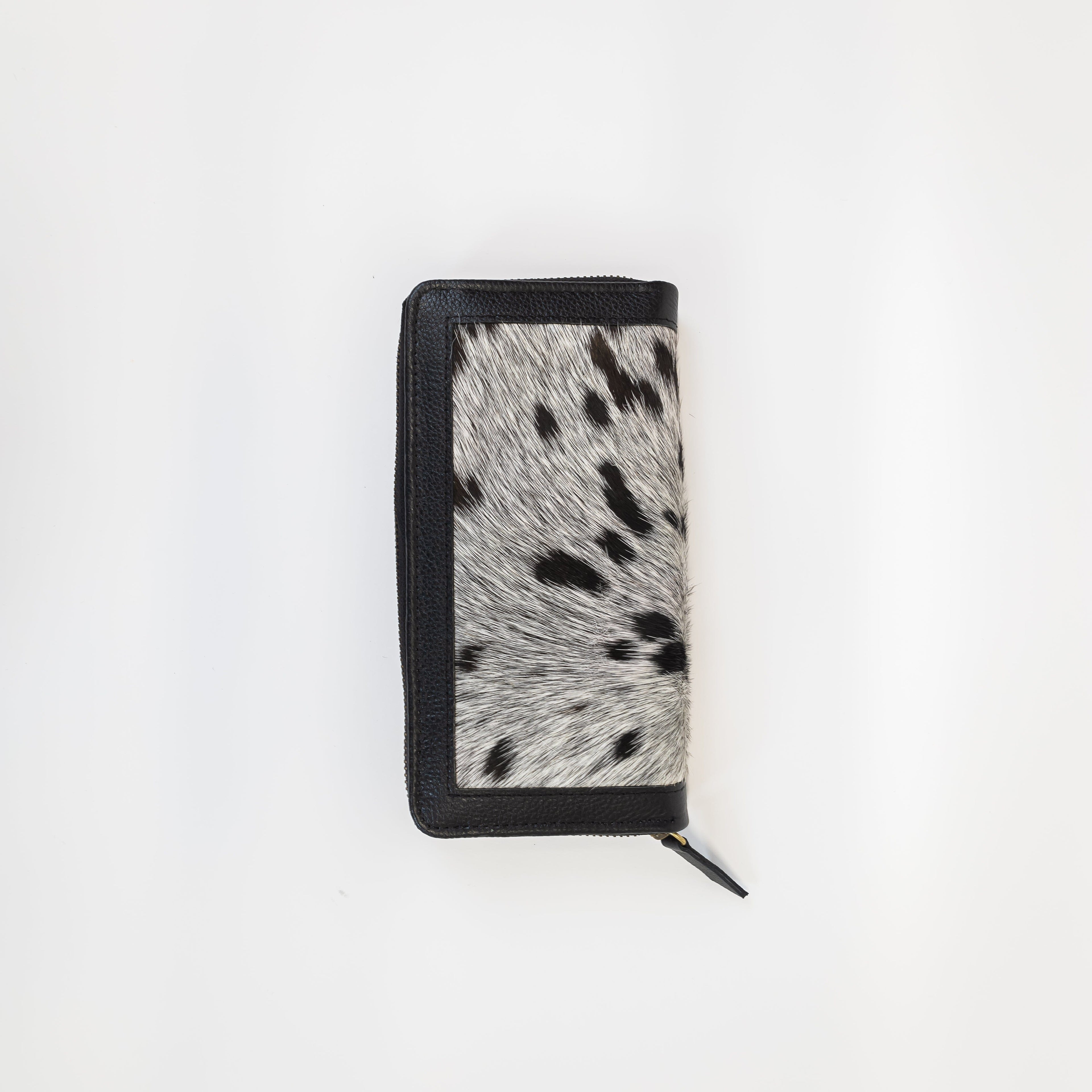 Leather Trim Cowhide Wallet
