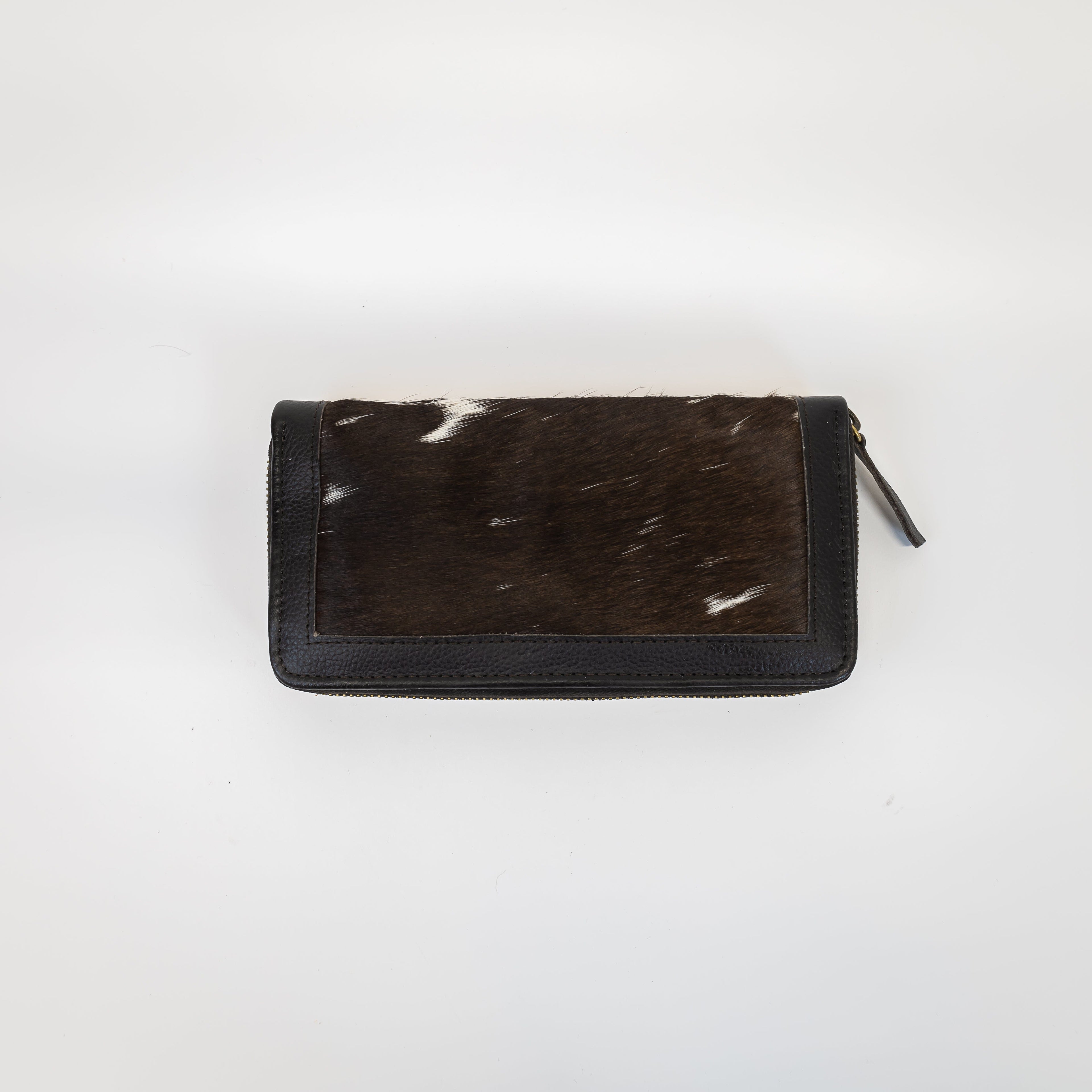 Leather Trim Cowhide Wallet