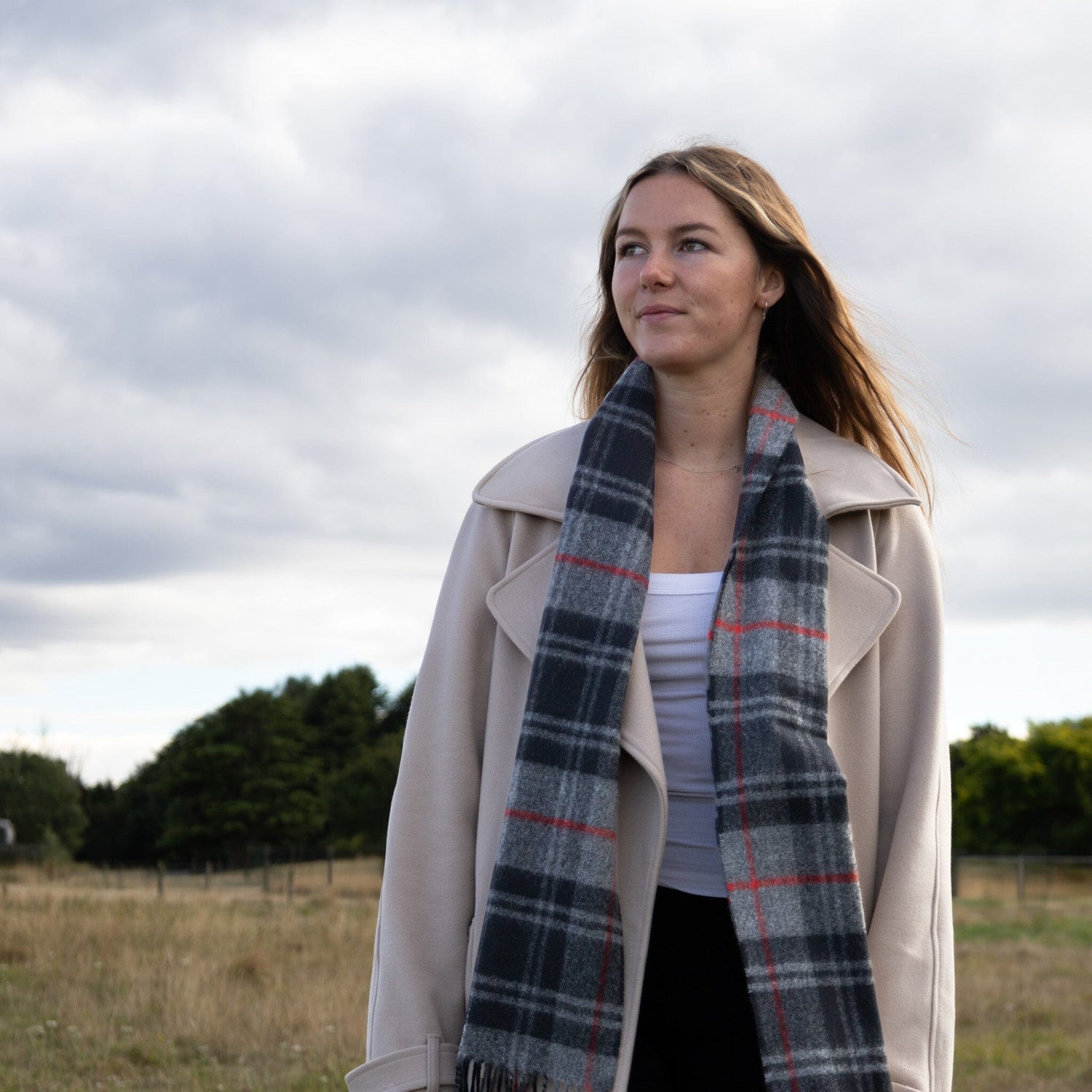 Bowhill Moffat Modern Lambswool Scarf | Wool Scarf PRE ORDER