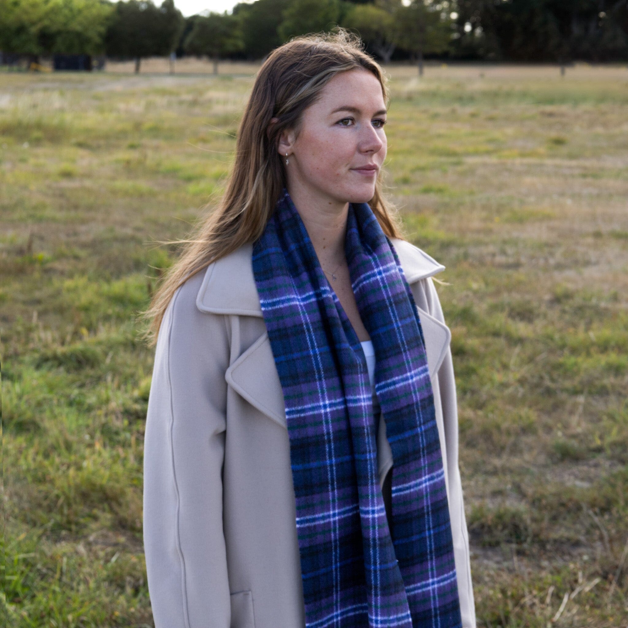 Bowhill Scotland Forever Modern Lambswool Scarf | Wool Scarf