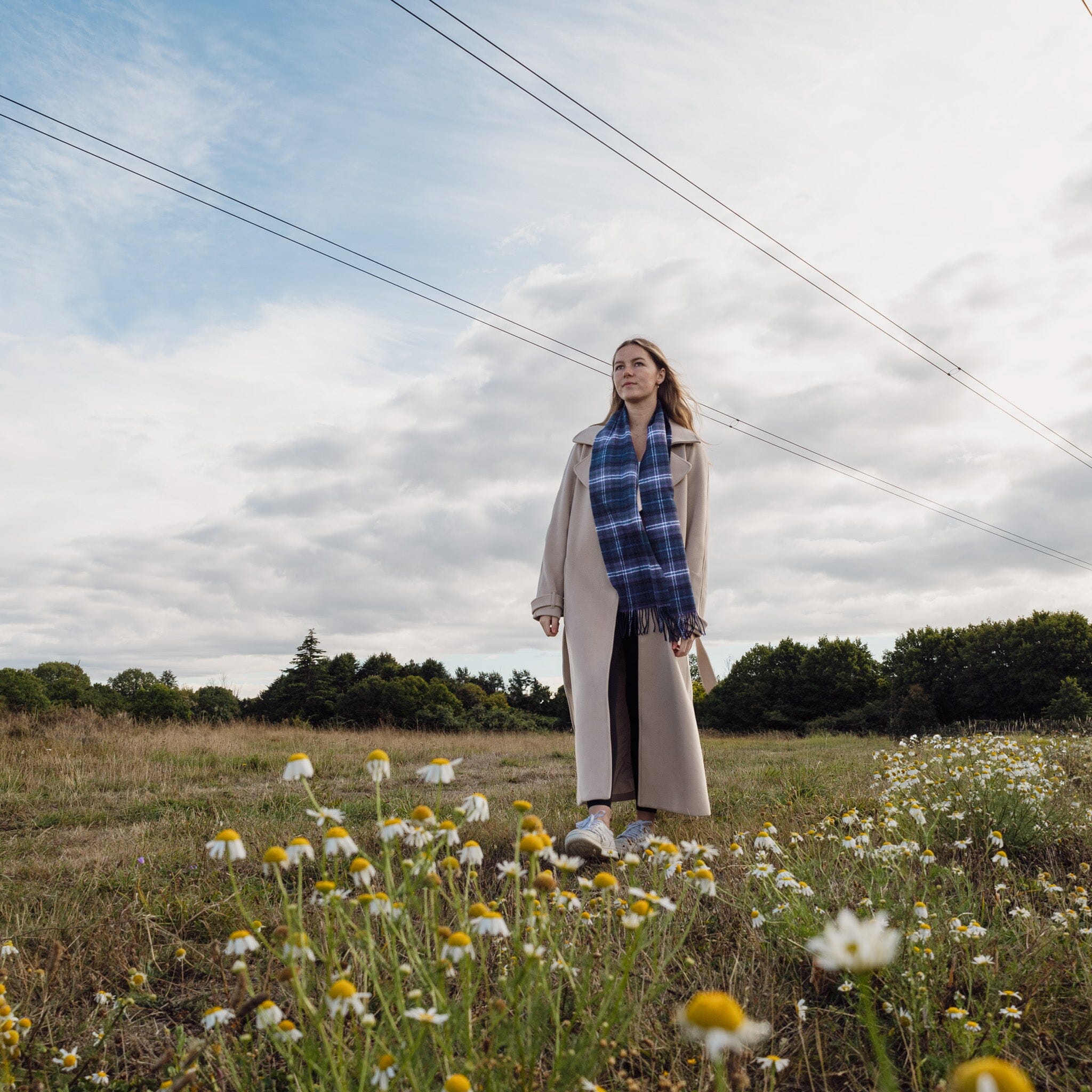 Bowhill Scotland Forever Modern Lambswool Scarf | Wool Scarf