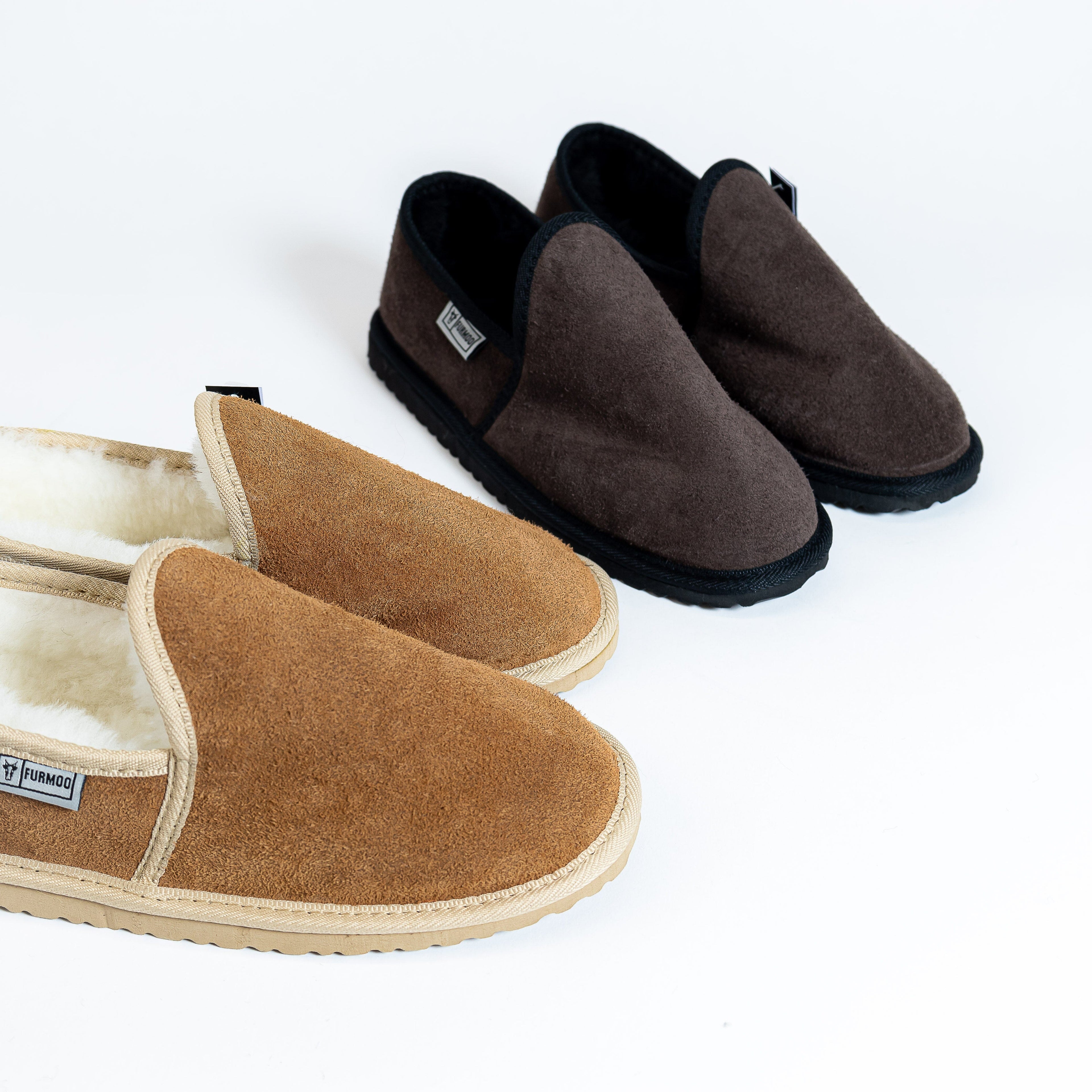 The Suede Enclosed Sheepskin Slipper