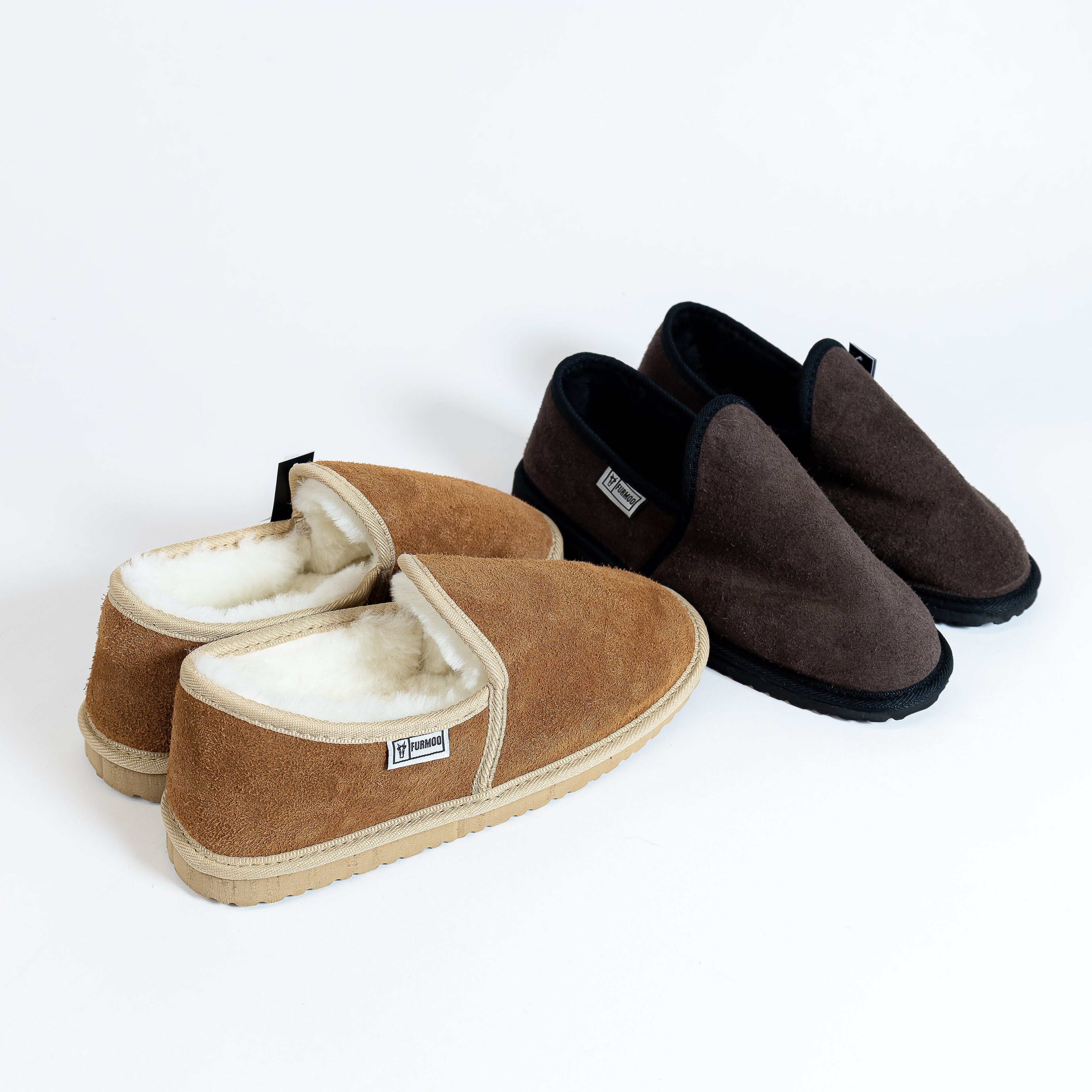 The Suede Enclosed Sheepskin Slipper
