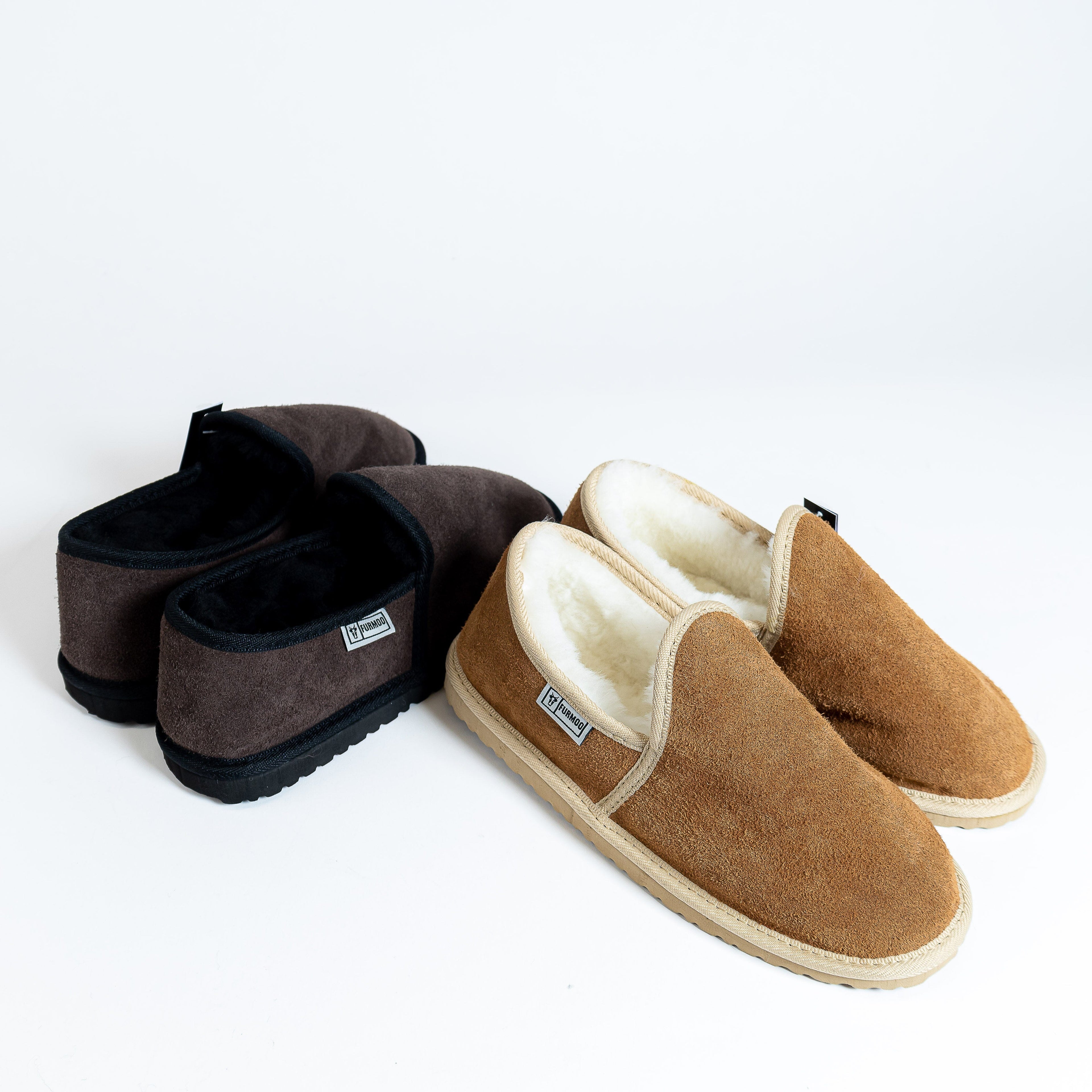 The Suede Enclosed Sheepskin Slipper