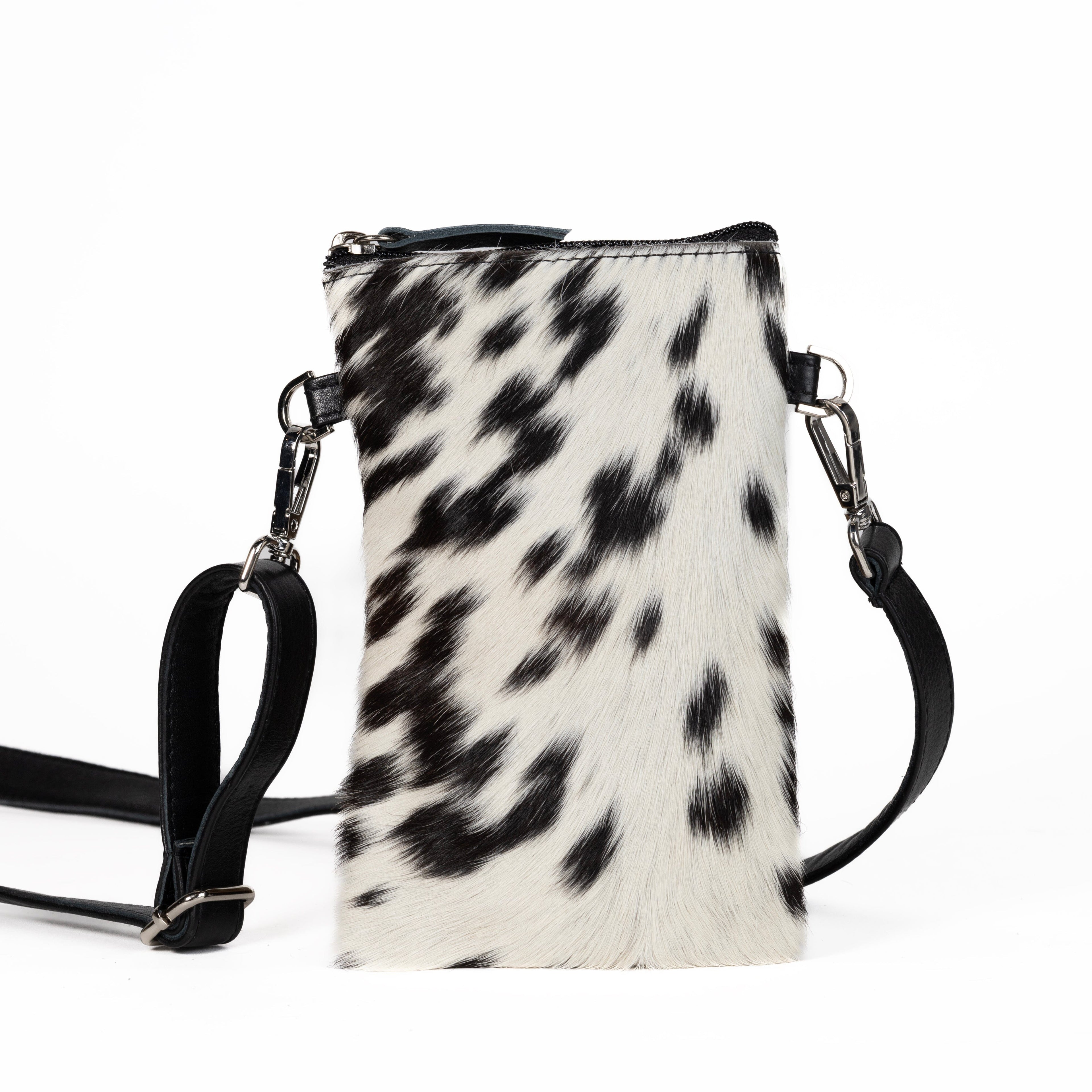 Fur Get Me Not Cowhide Phone Pouch