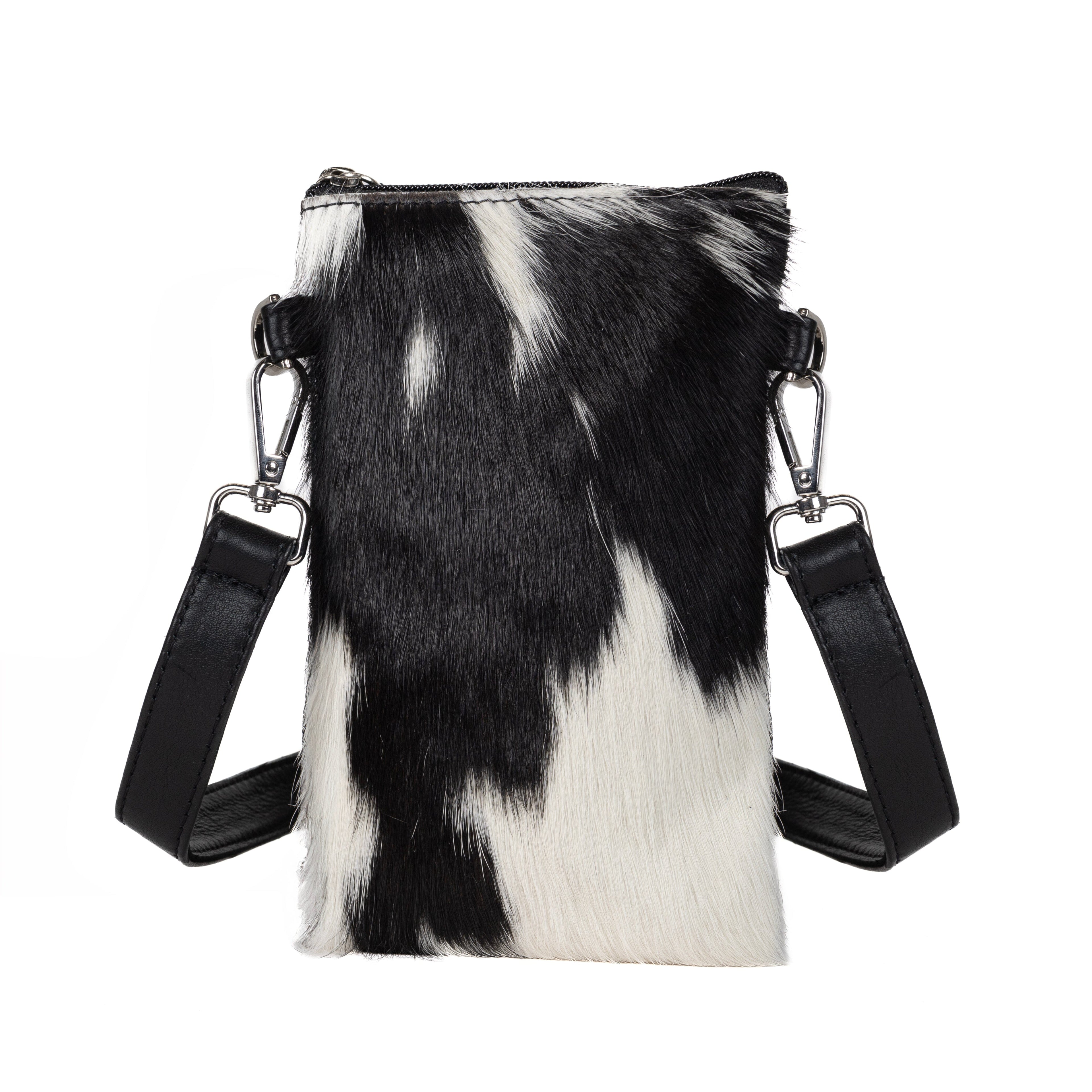 Fur Get Me Not Cowhide Phone Pouch