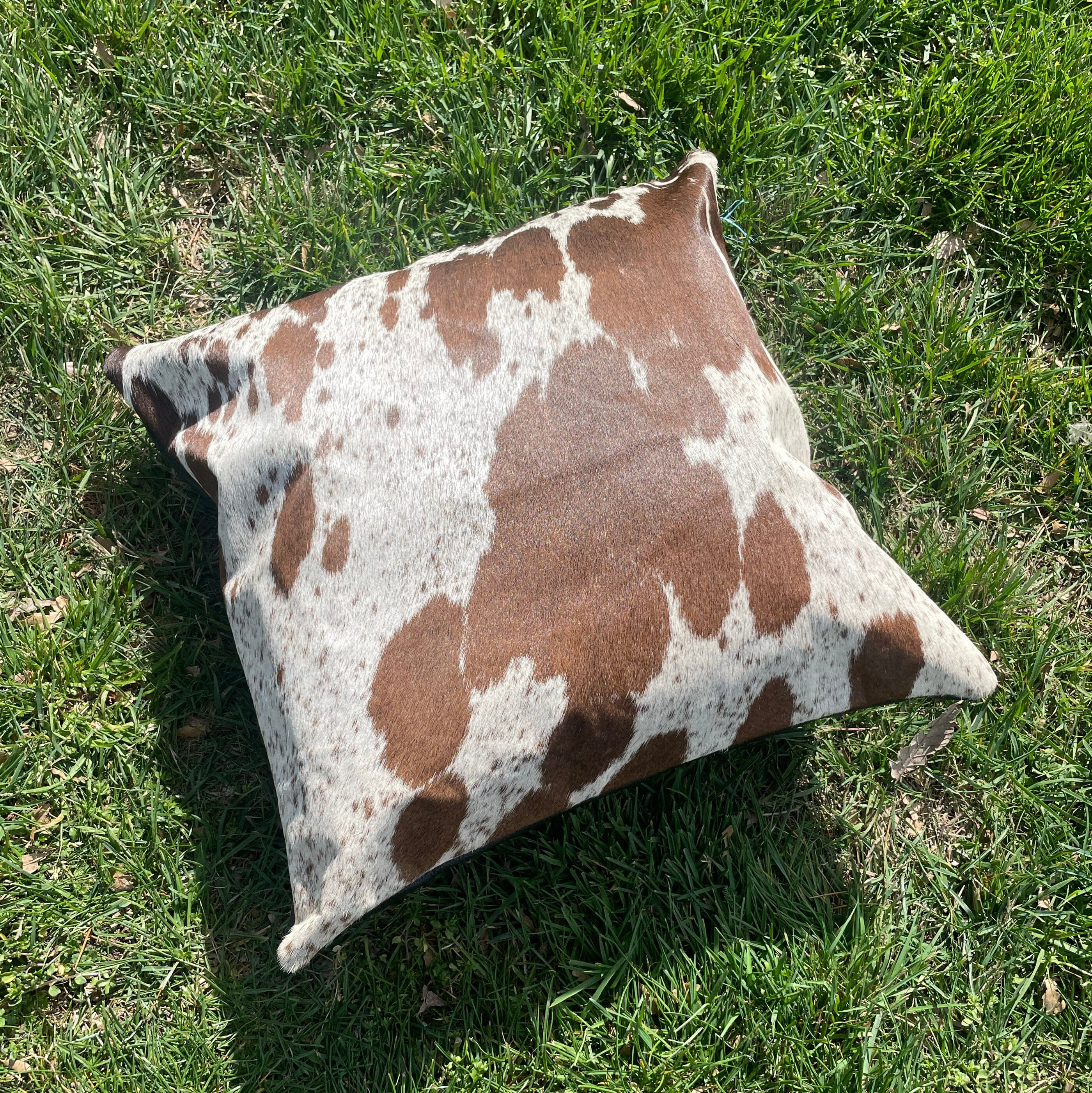 Cowhide Leather Cushion Cover