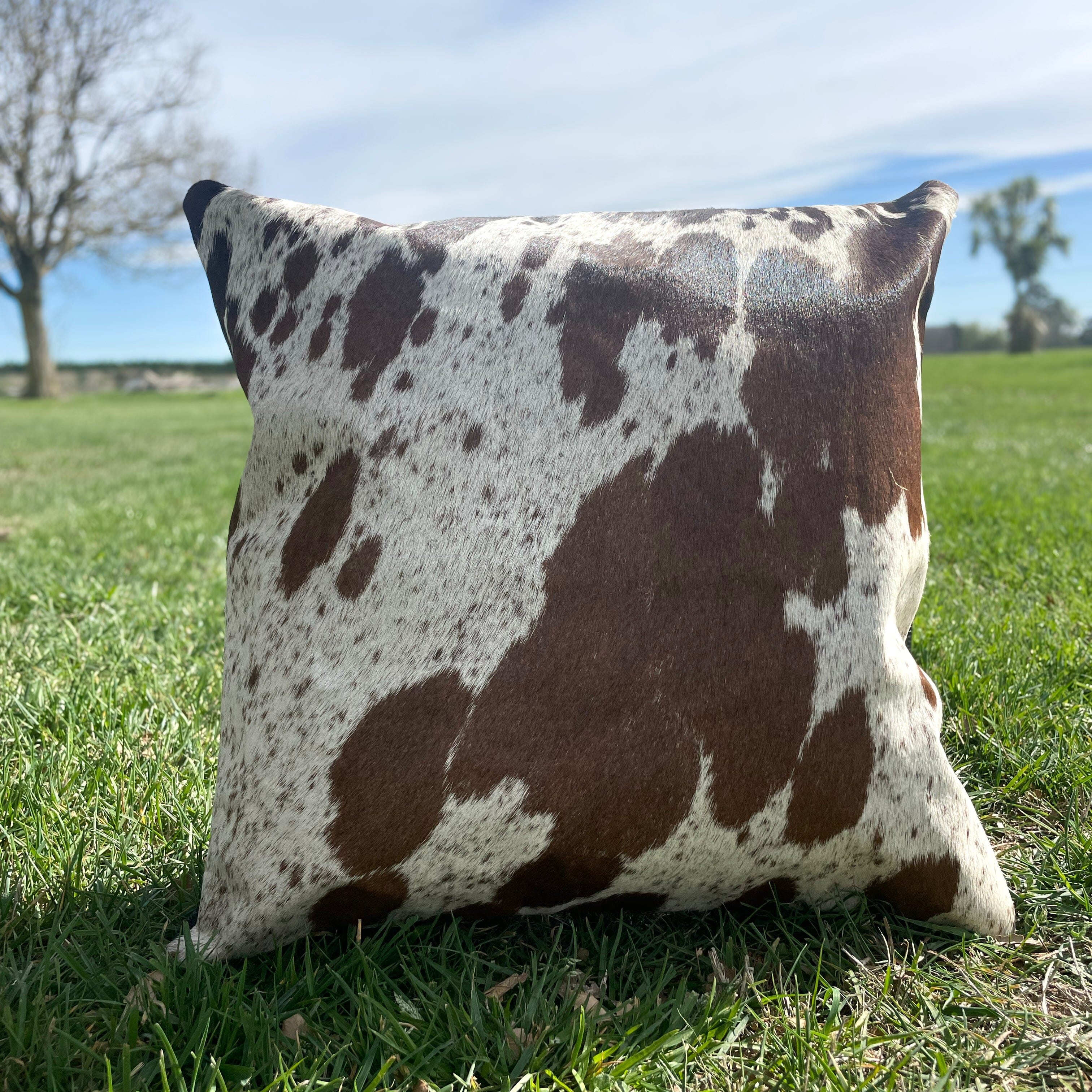Cowhide Leather Cushion Cover