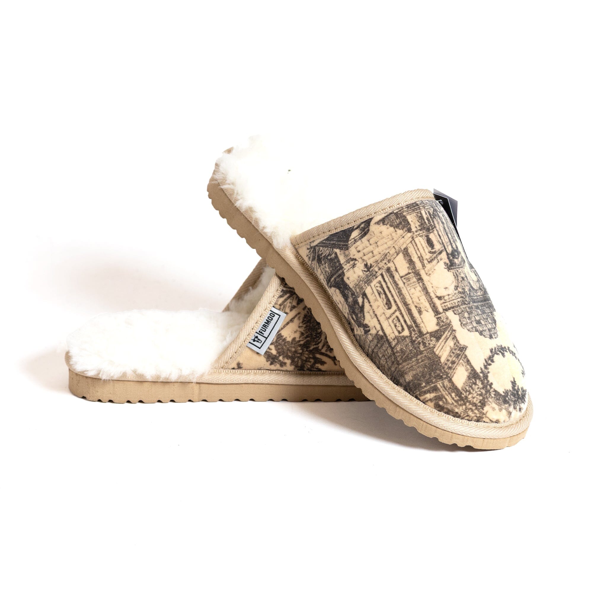 The Toile Collection: Antique Velvet & Black Sheepskin Moodles