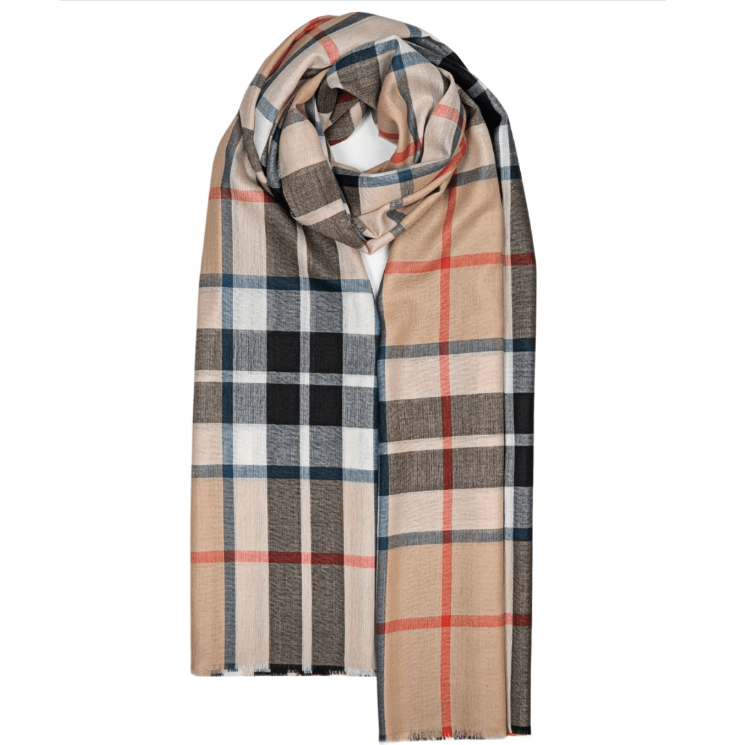 Alba Thomson Camel Modern Extra Fine Merino Stole | Wool Scarf PRE ORDER