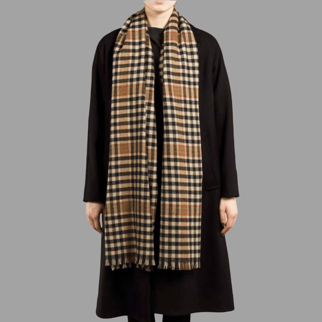 Brock Burns Antique Luxury Fine Wool Stole | Wool Scarf