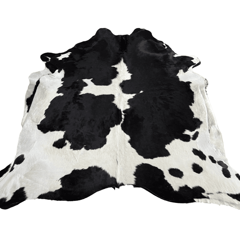 Black and White Premium Cowhide Rug