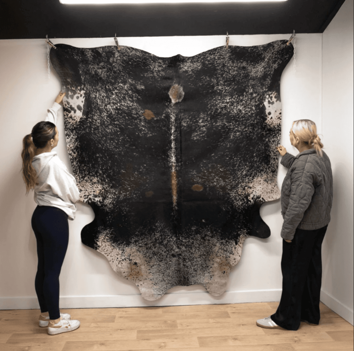 Black and White Premium Cowhide Rug