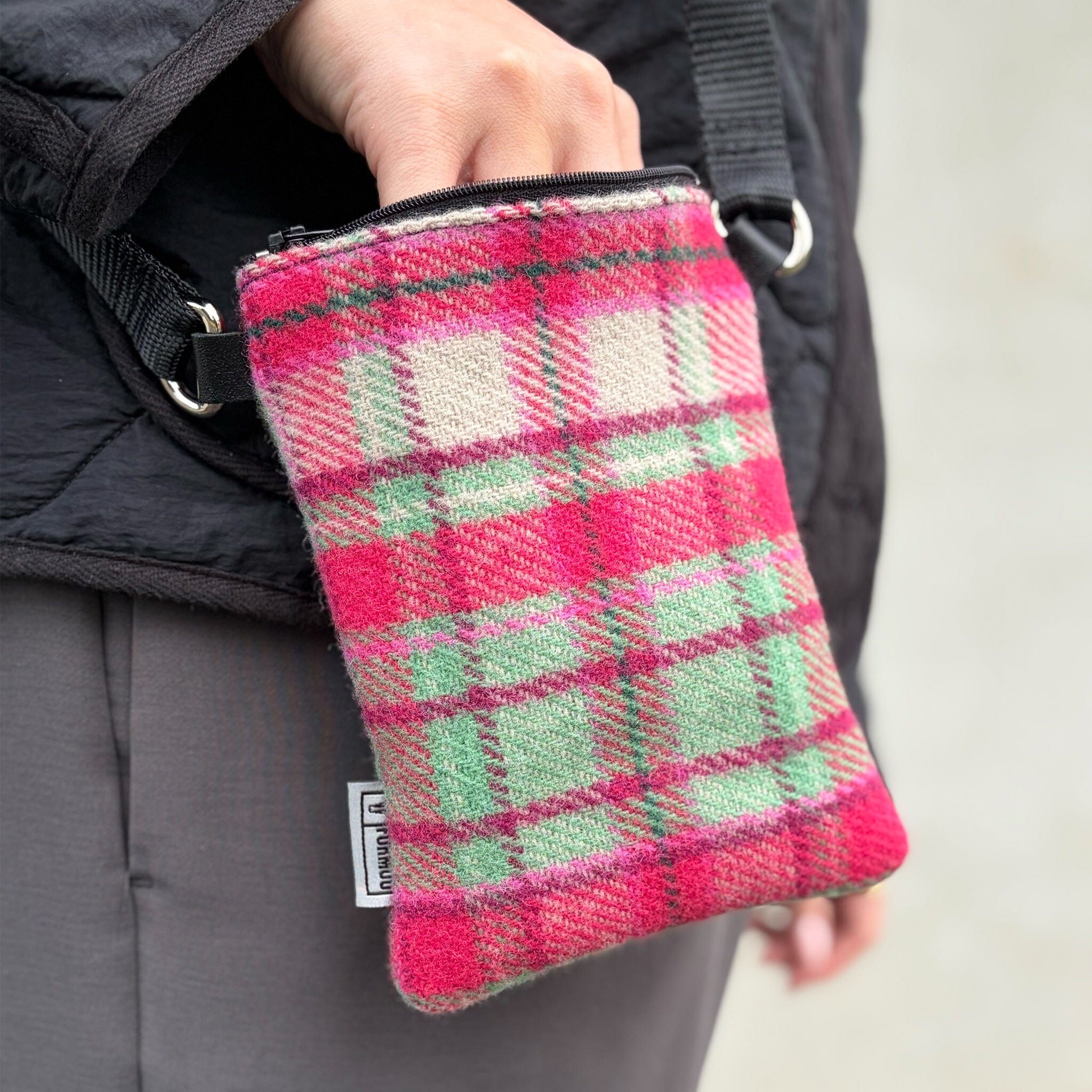 Tartan Fur Get Me Not Phone Bag