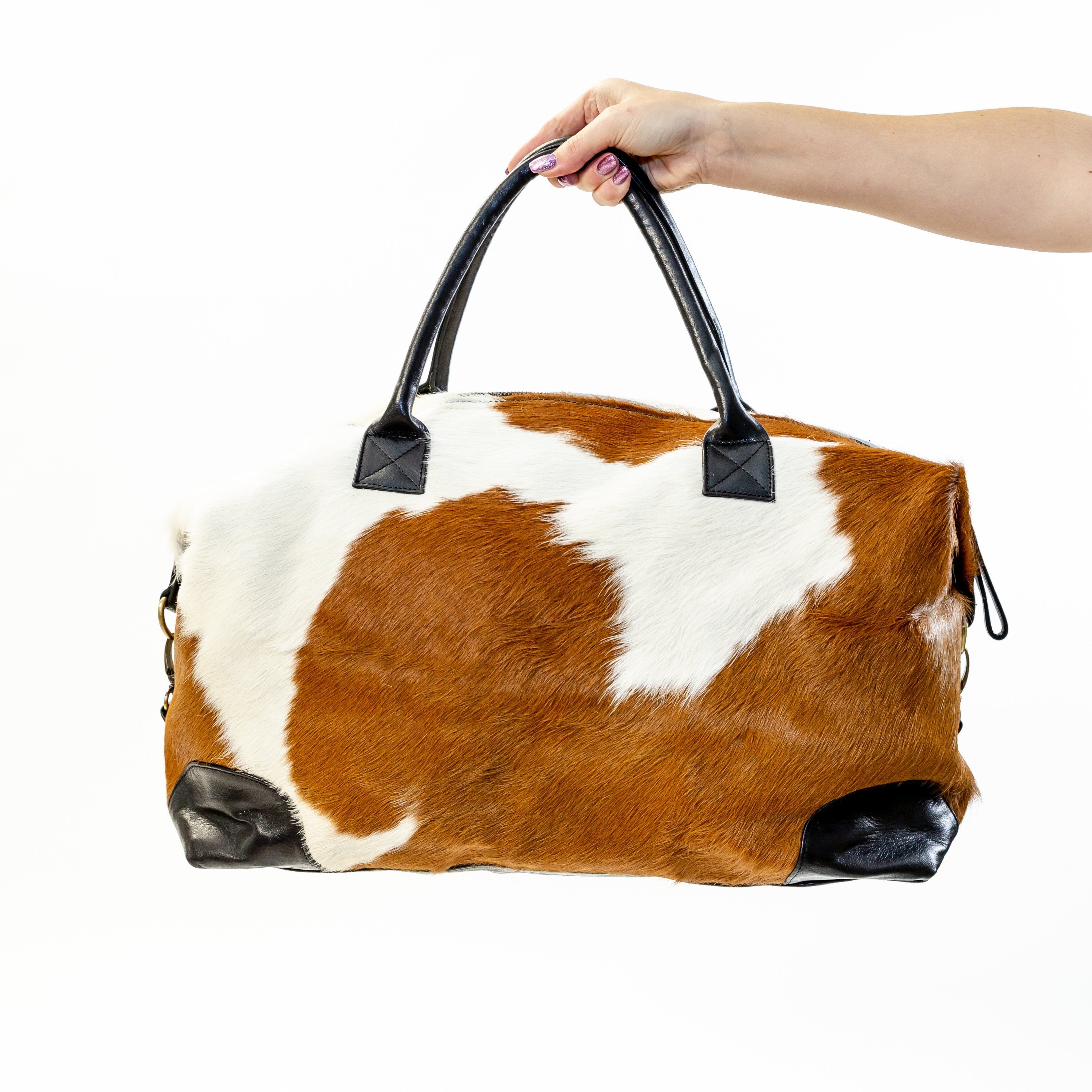Full Fur Cowhide Traveller Bag