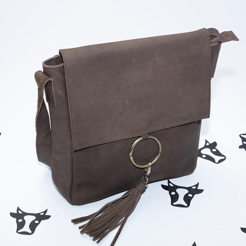Ring Satchel (crazy horse leather)