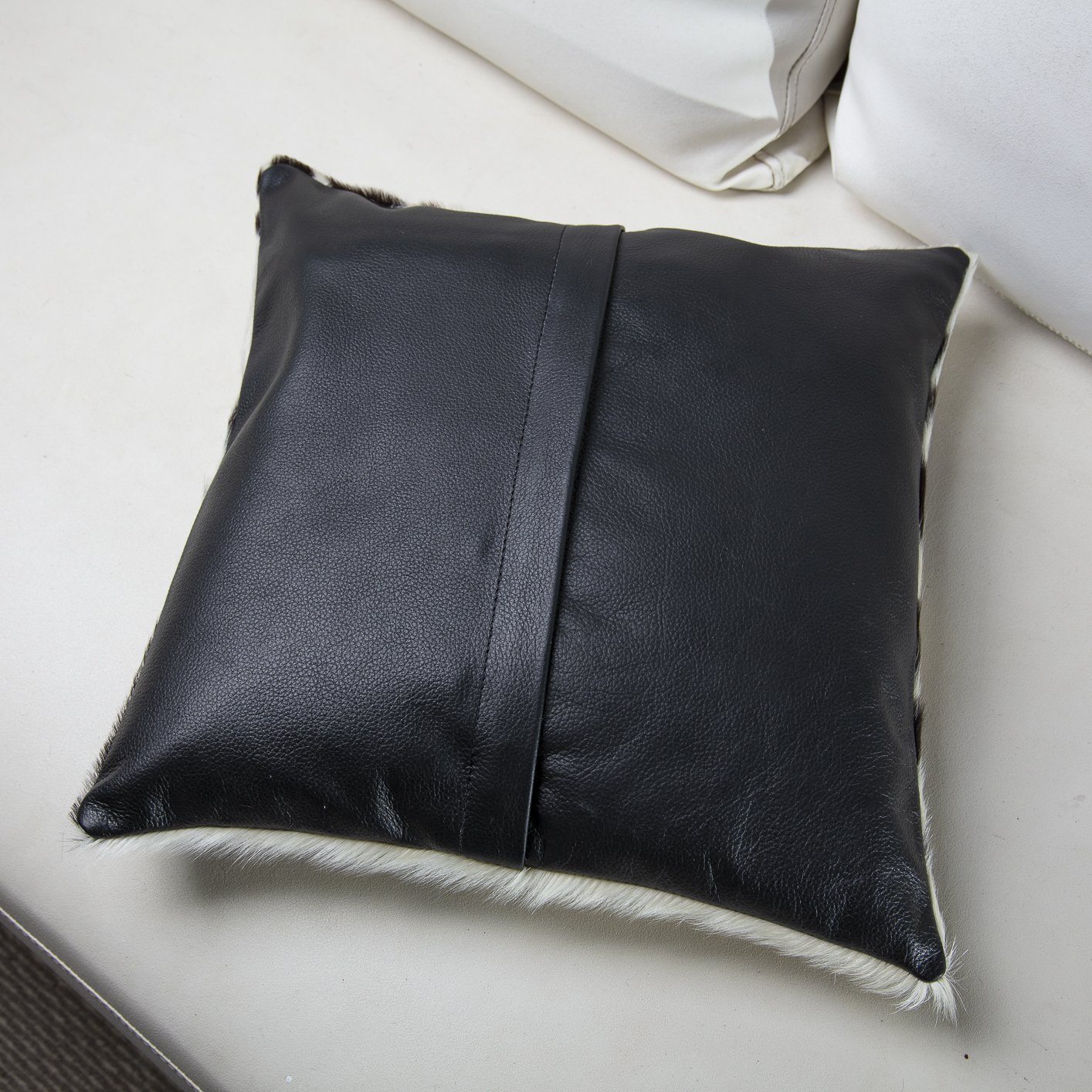 Cowhide Leather Cushion Cover